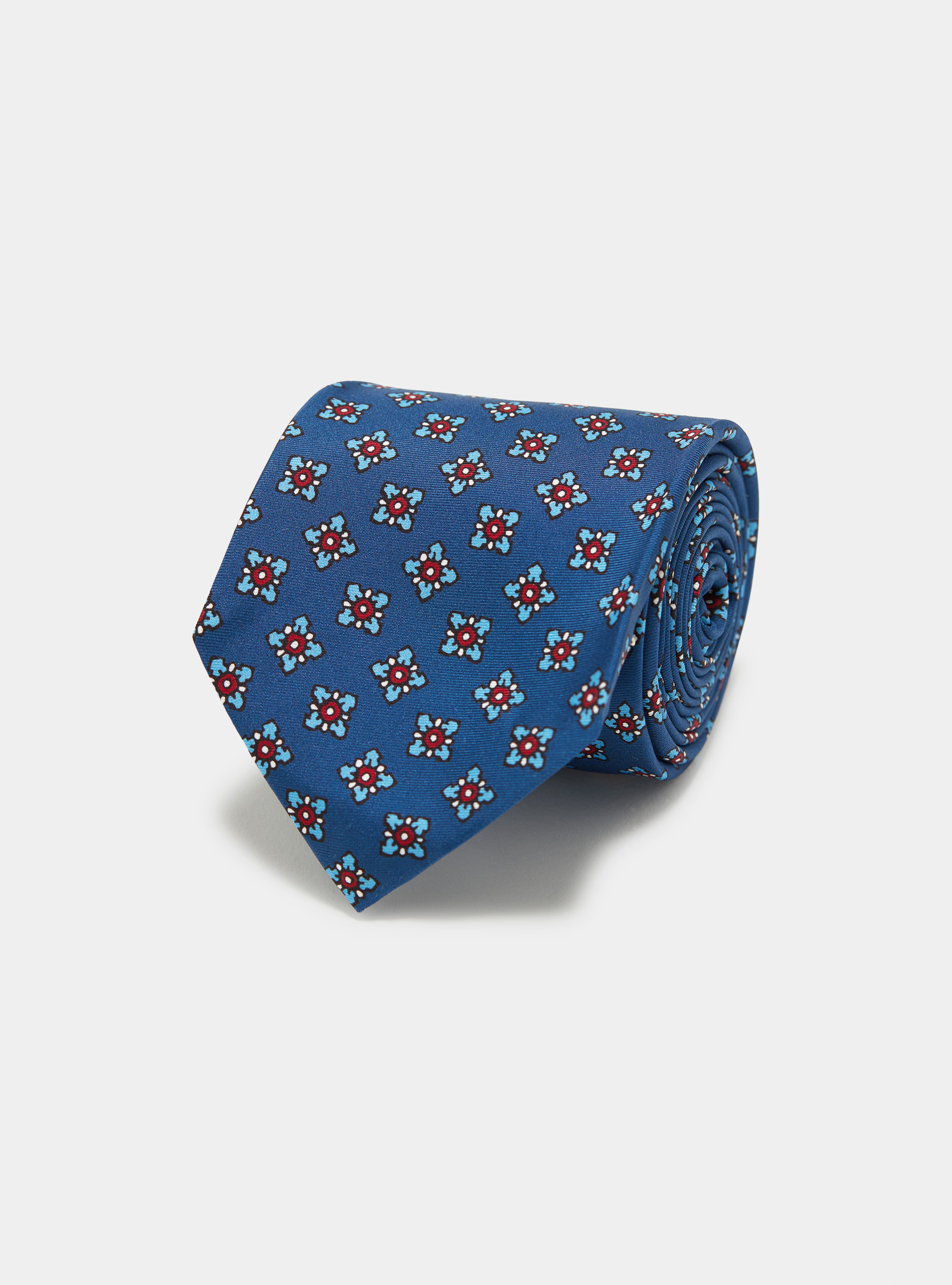 Cravatta in seta fantasia, BLU