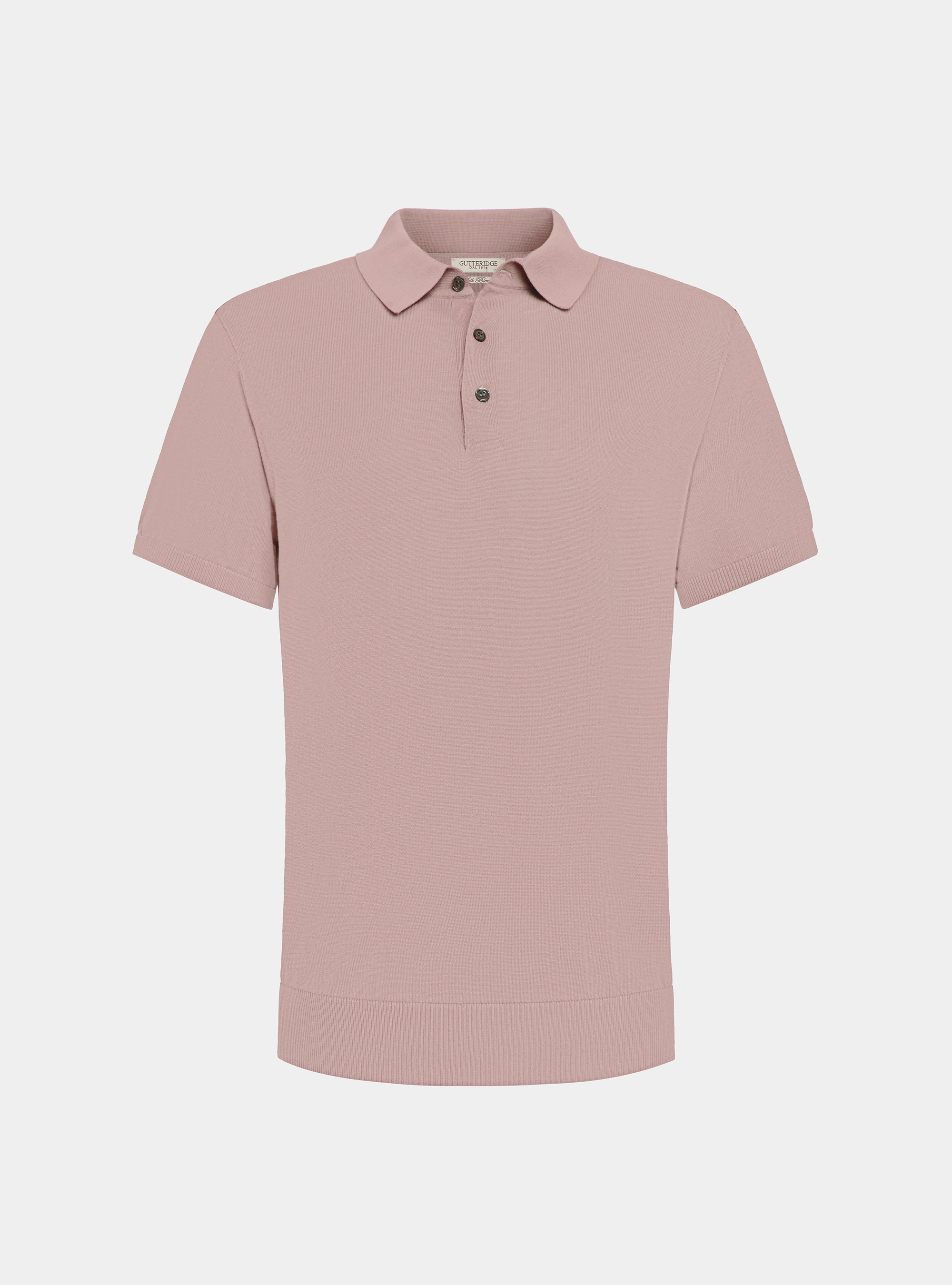 Polo in maglia seta e cotone, 0441C ROSA SCURO