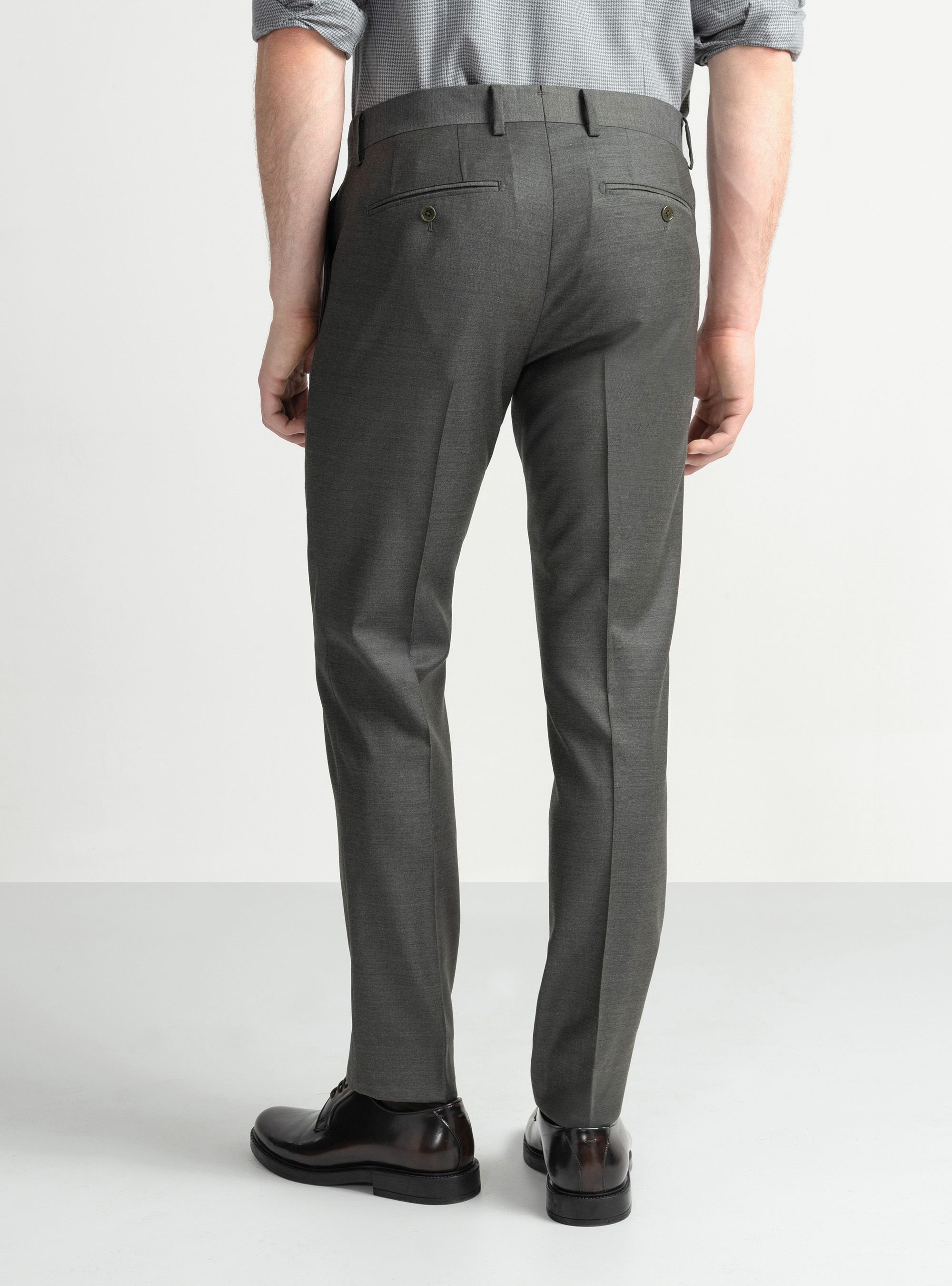 Pantalon de costume en pure laine Vitale Barberis Canonico, VERT
