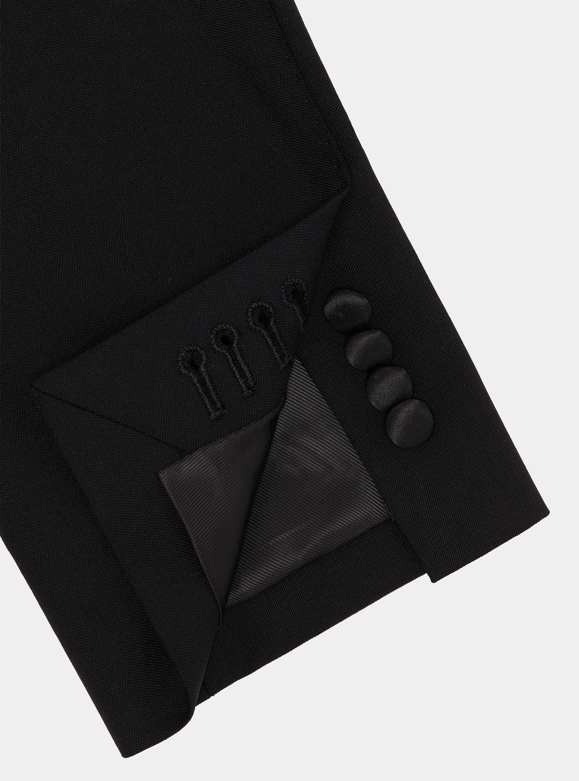 Americana de esmoquin de lana Vitale Barberis Canonico, NEGRO
