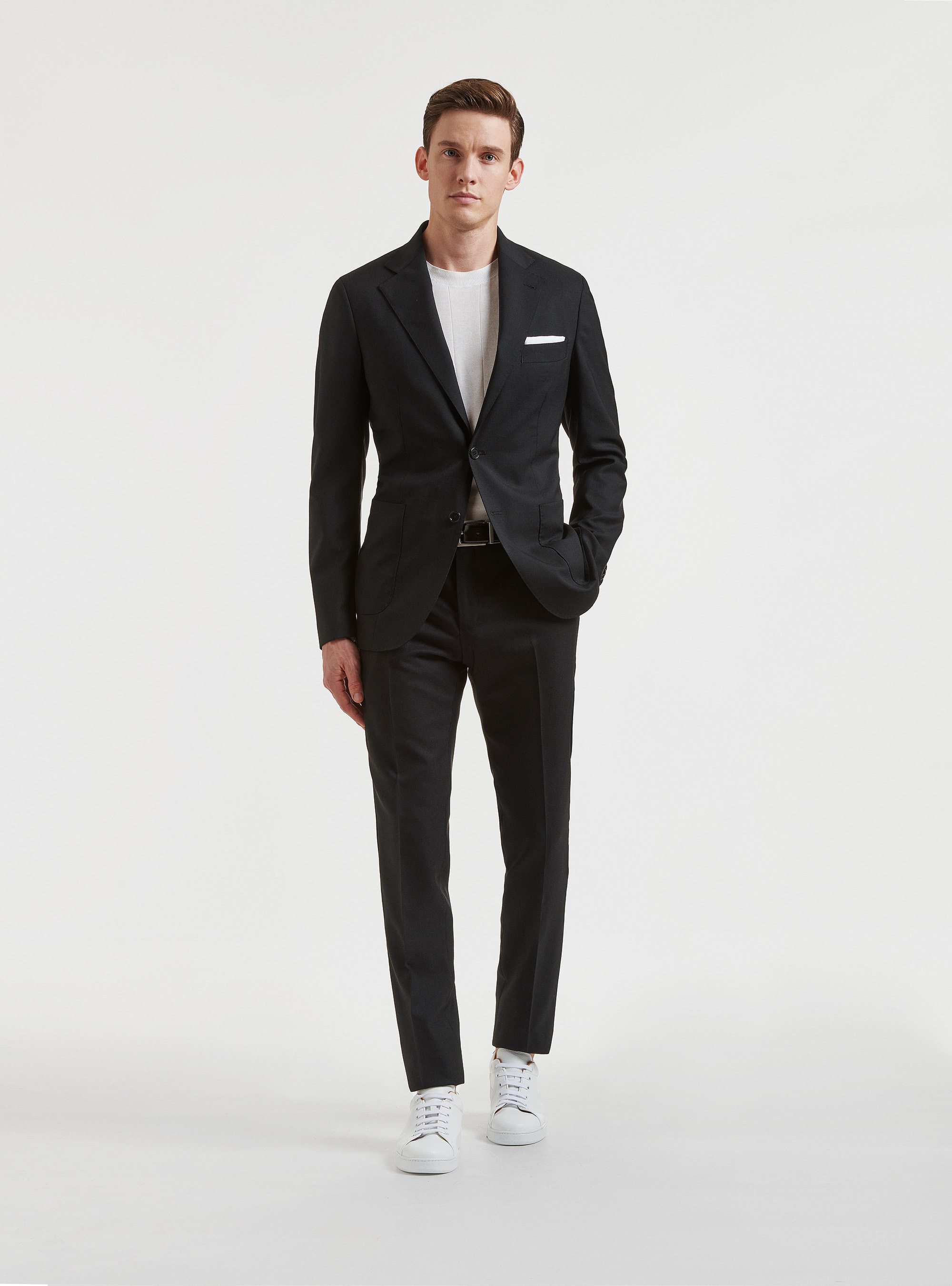 Pure wool suit blazer Vitale Barberis Canonico, BLACK