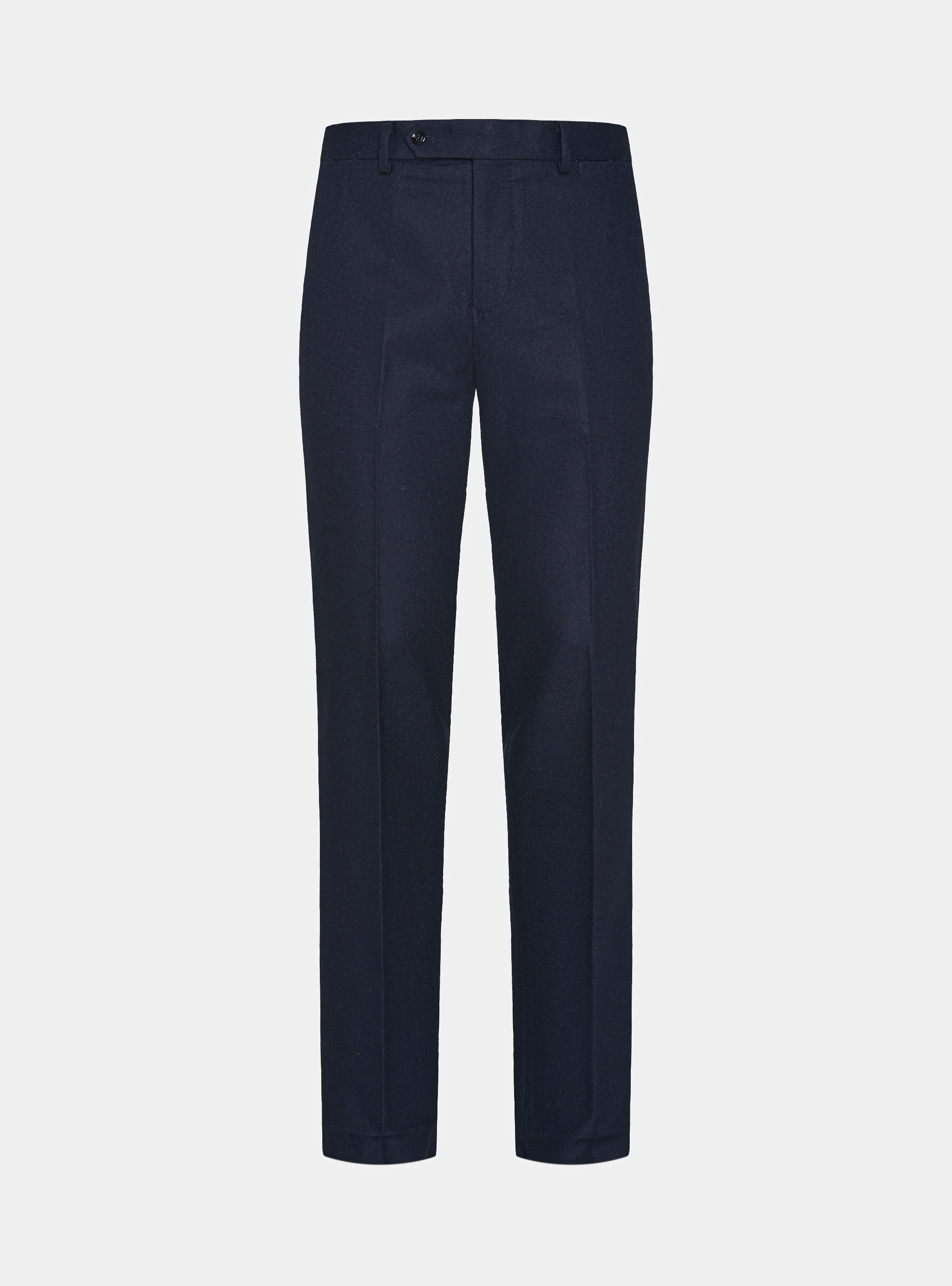 Pantaloni in flanella misto lana, BLU NAVY
