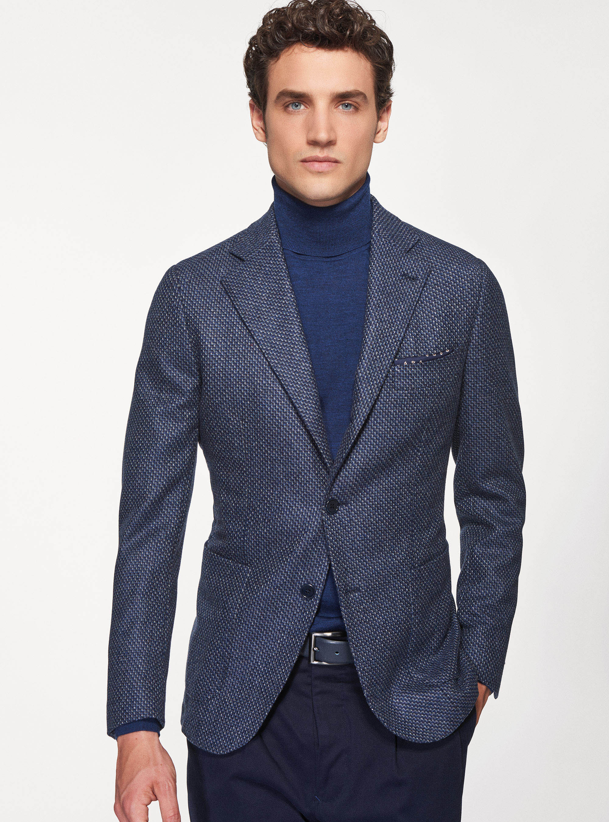 Giacca in lana cashmere, BLU