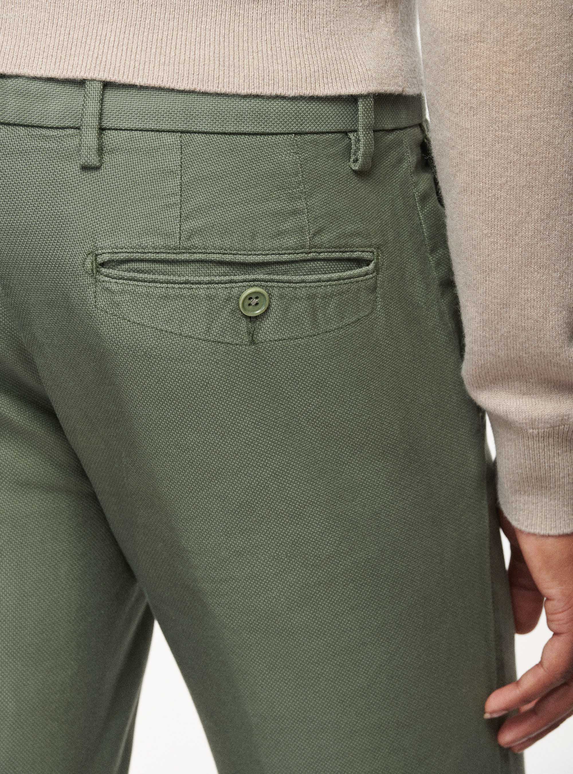 Pantaloni in cotone armaturato, MILITARE 0609C