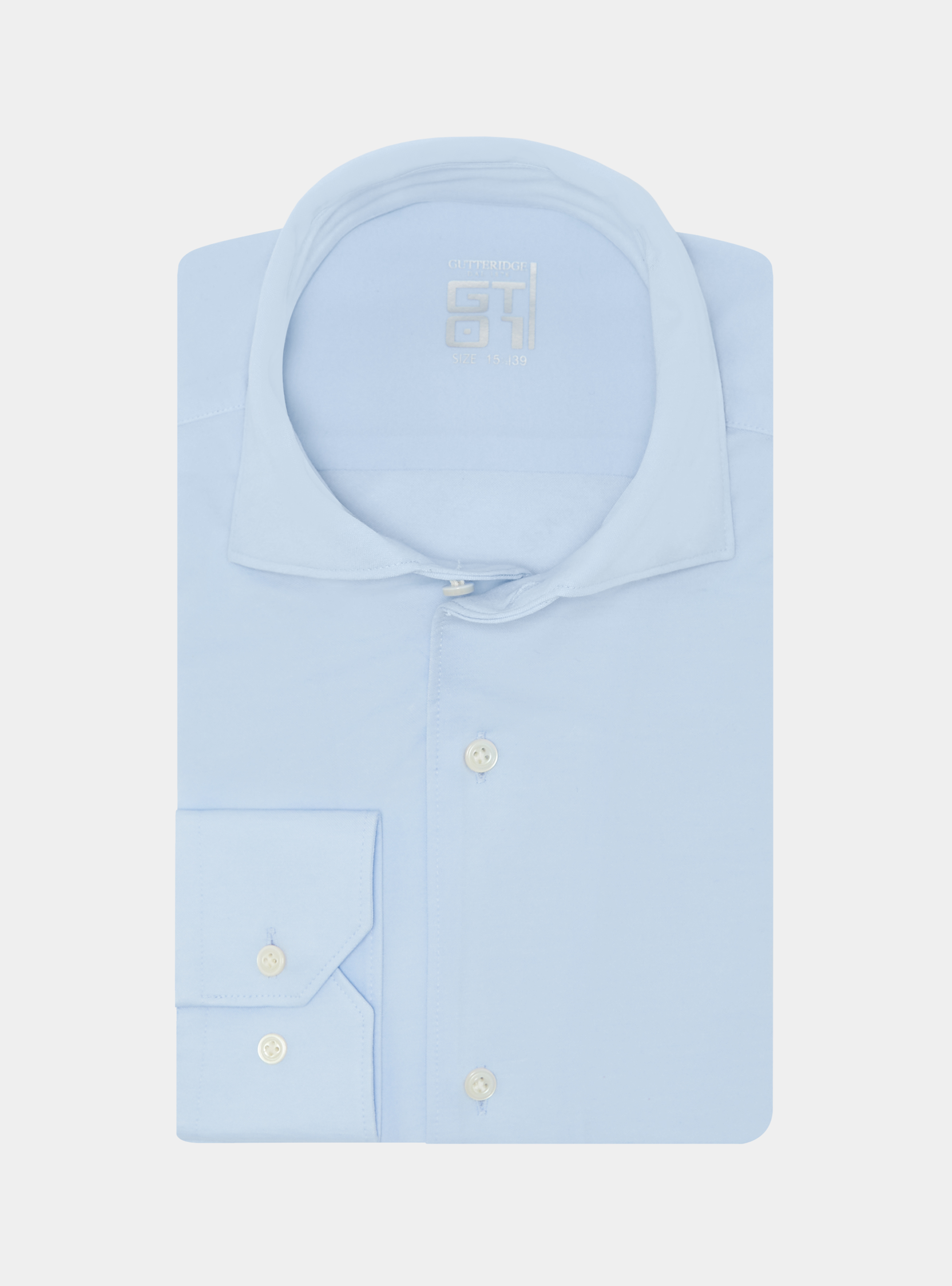 Cotton blend jersey shirt, LIGHT BLUE
