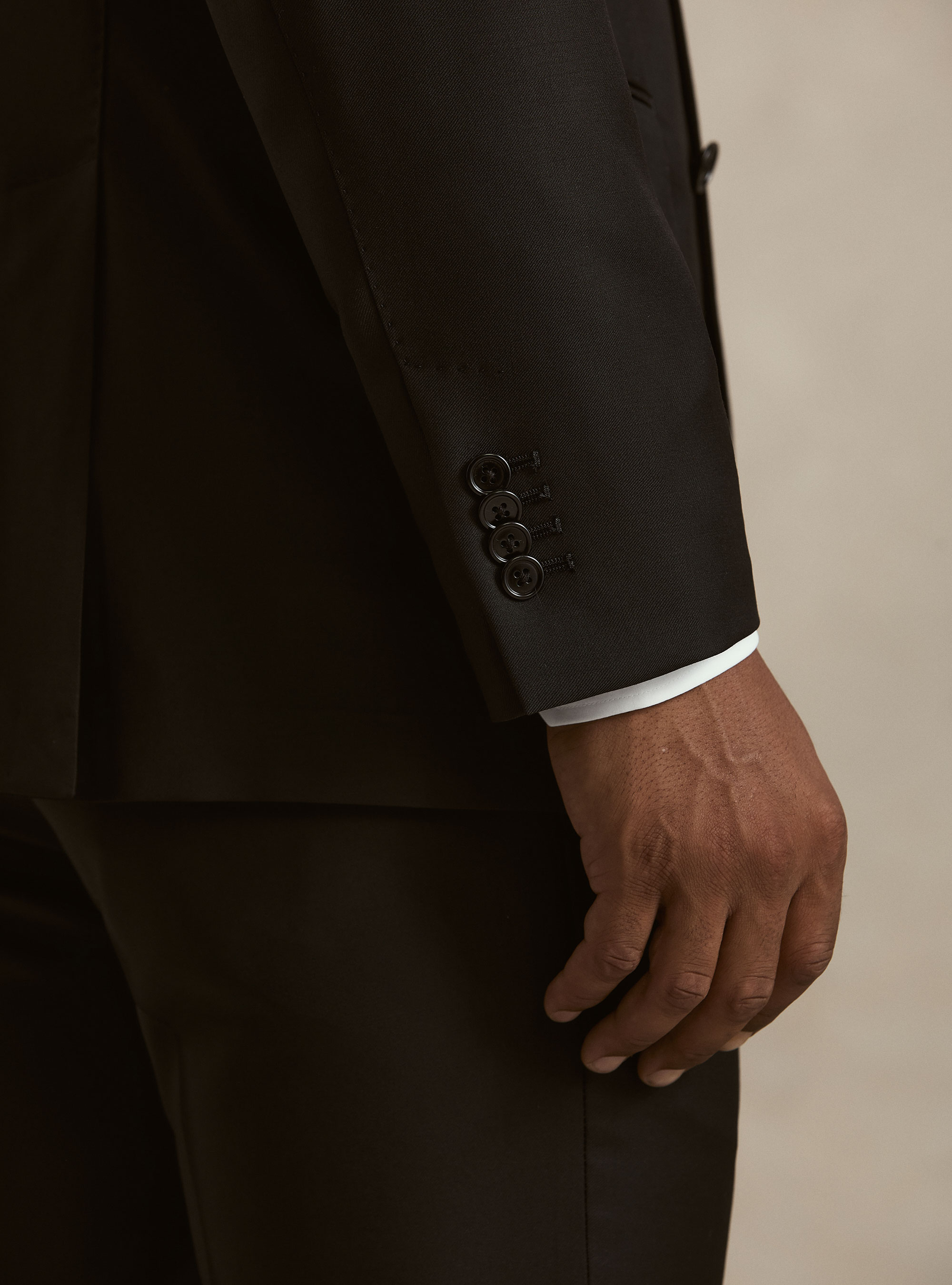 Pure wool suit jacket by Vitale Barberis Canonico, BLACK