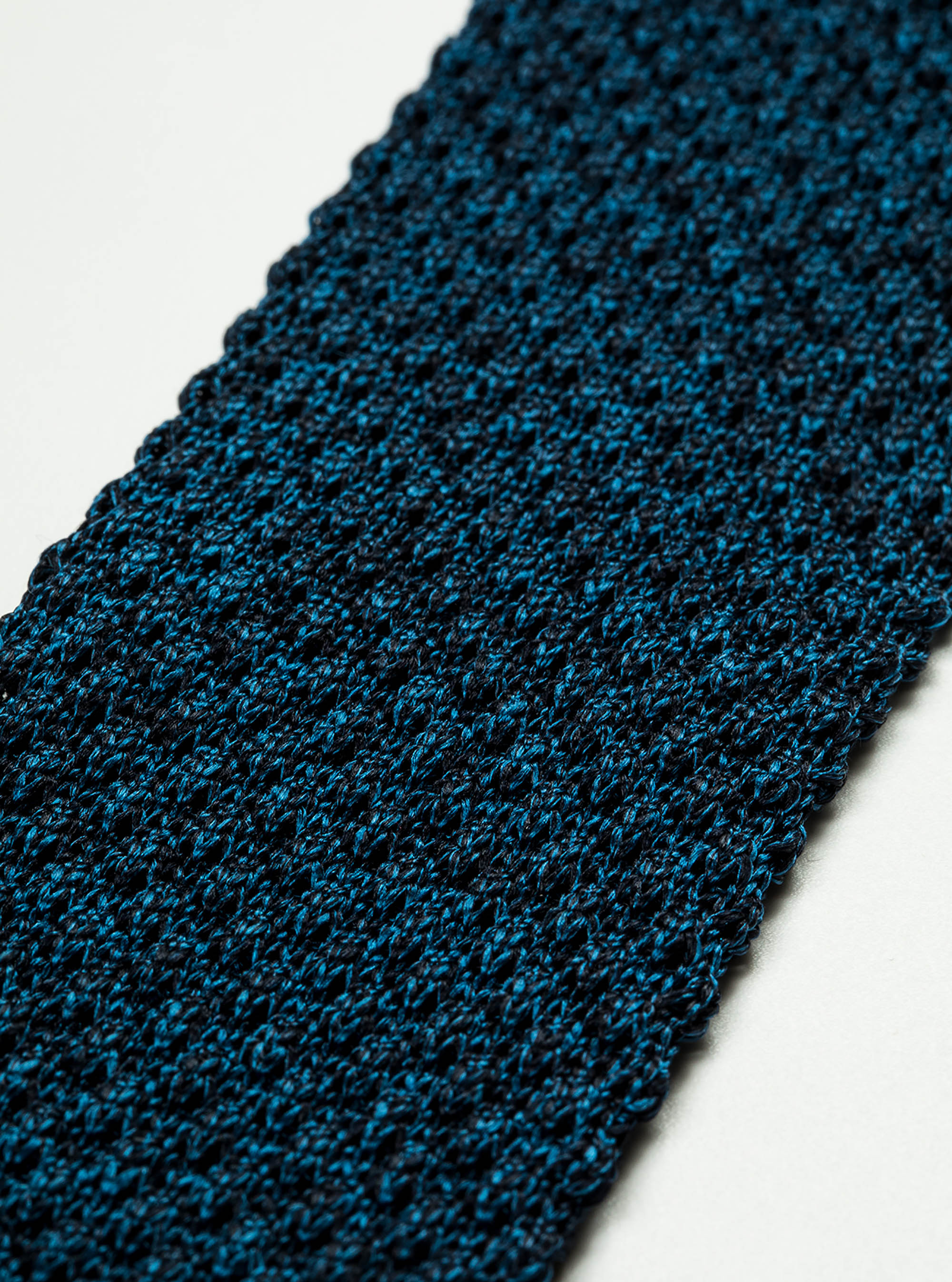 Cravatta a maglia t/unita grana grande, INCHIOSTRO