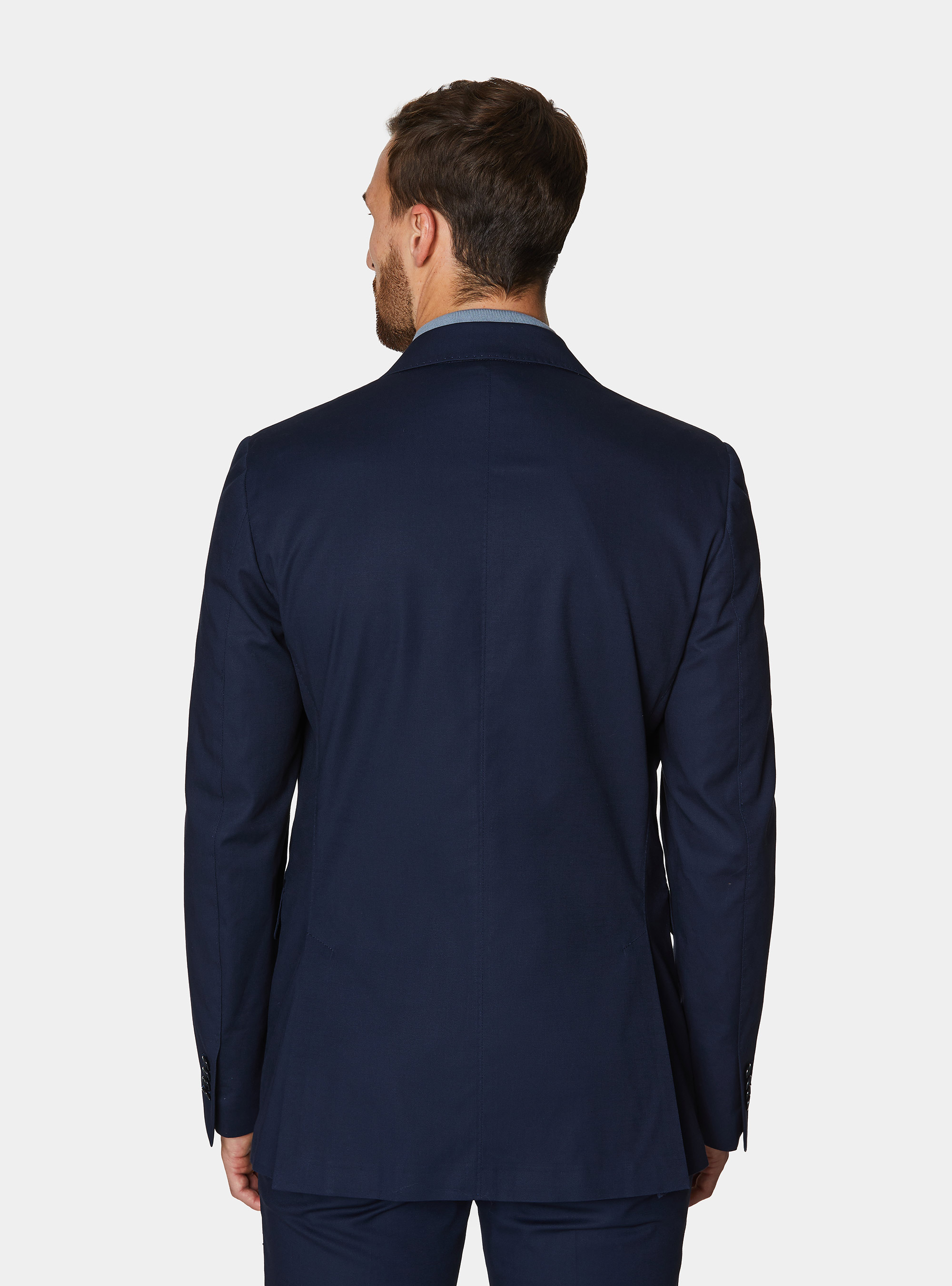 Giacca abito in cotone, BLU NAVY