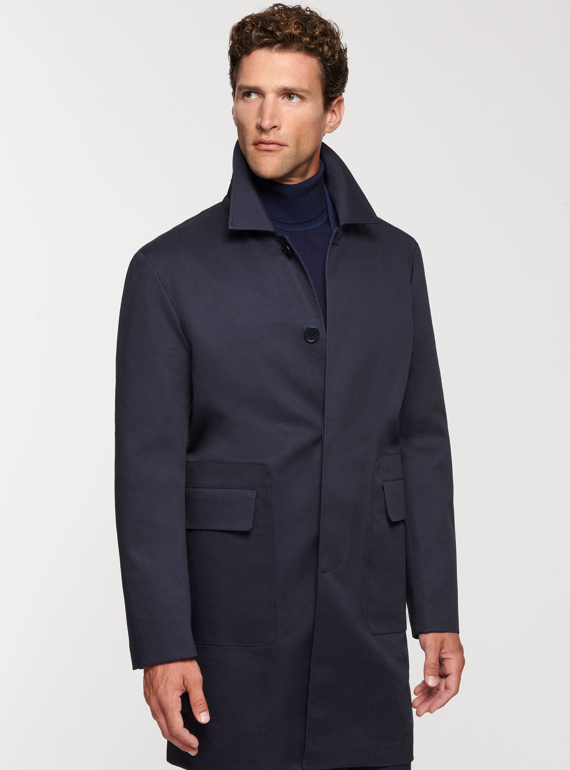 Giaccone in cotone con tasconi