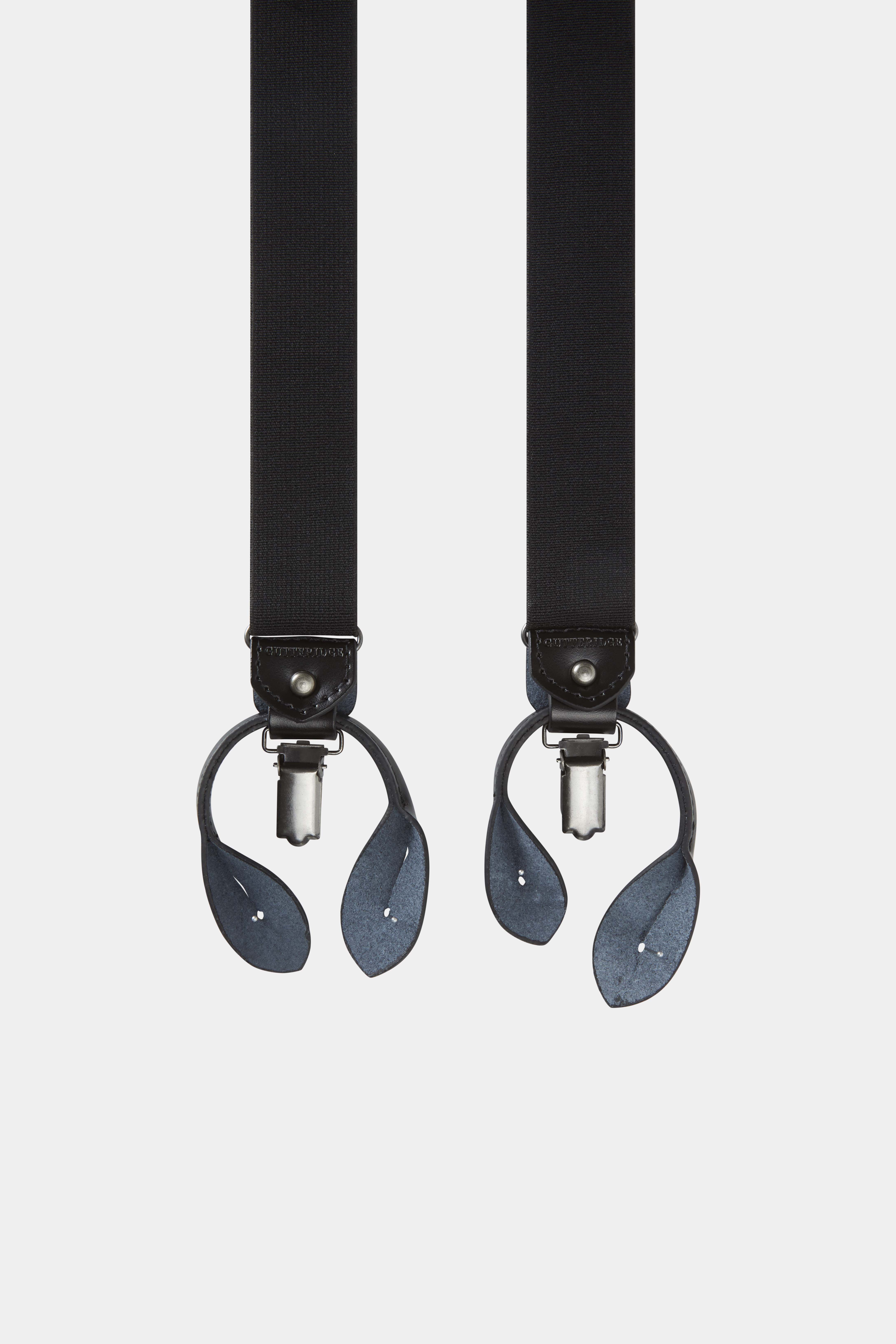 Plain-coloured braces, BLACK