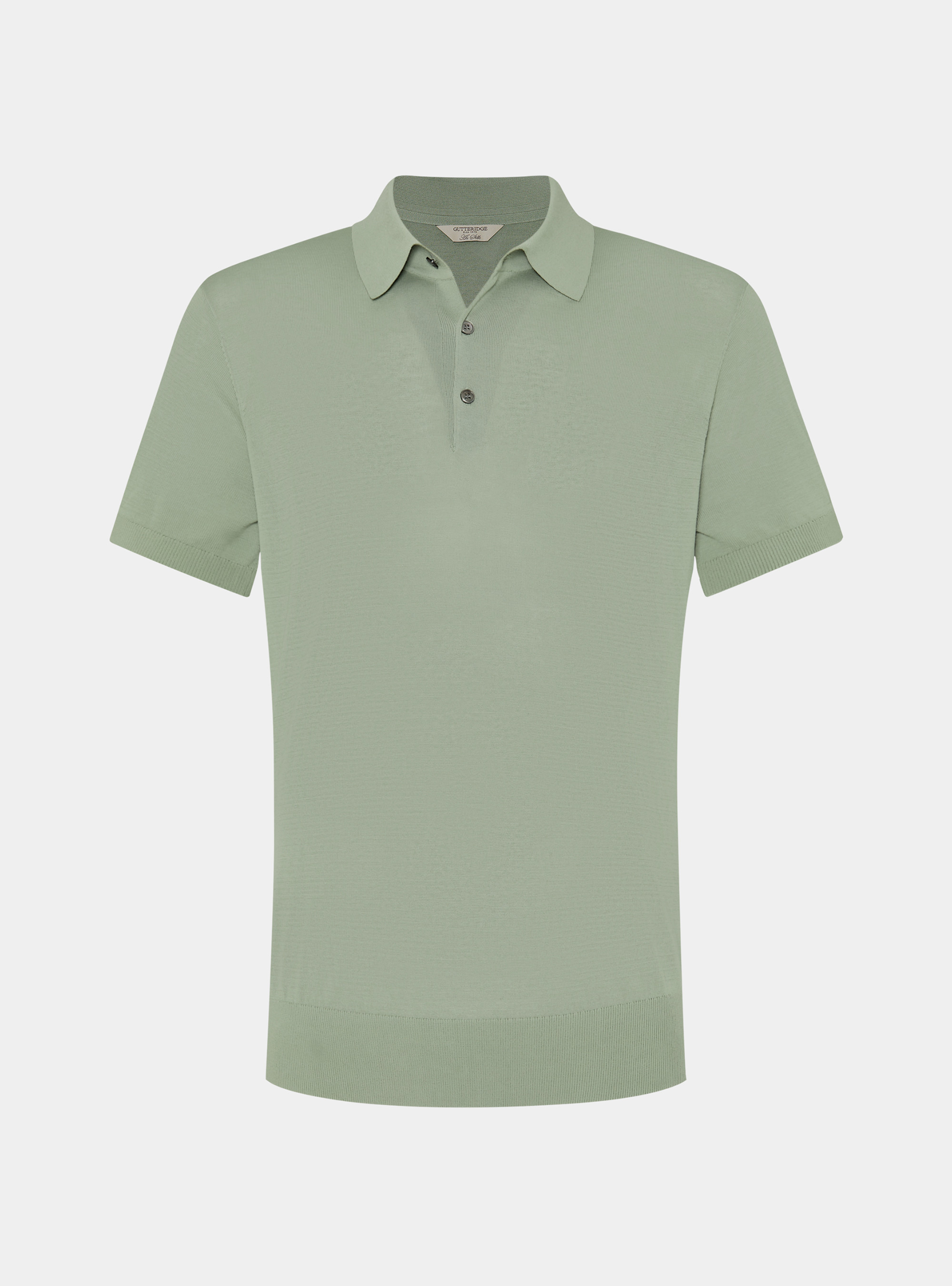 Polo en coton et soie, SALVIA 0602C