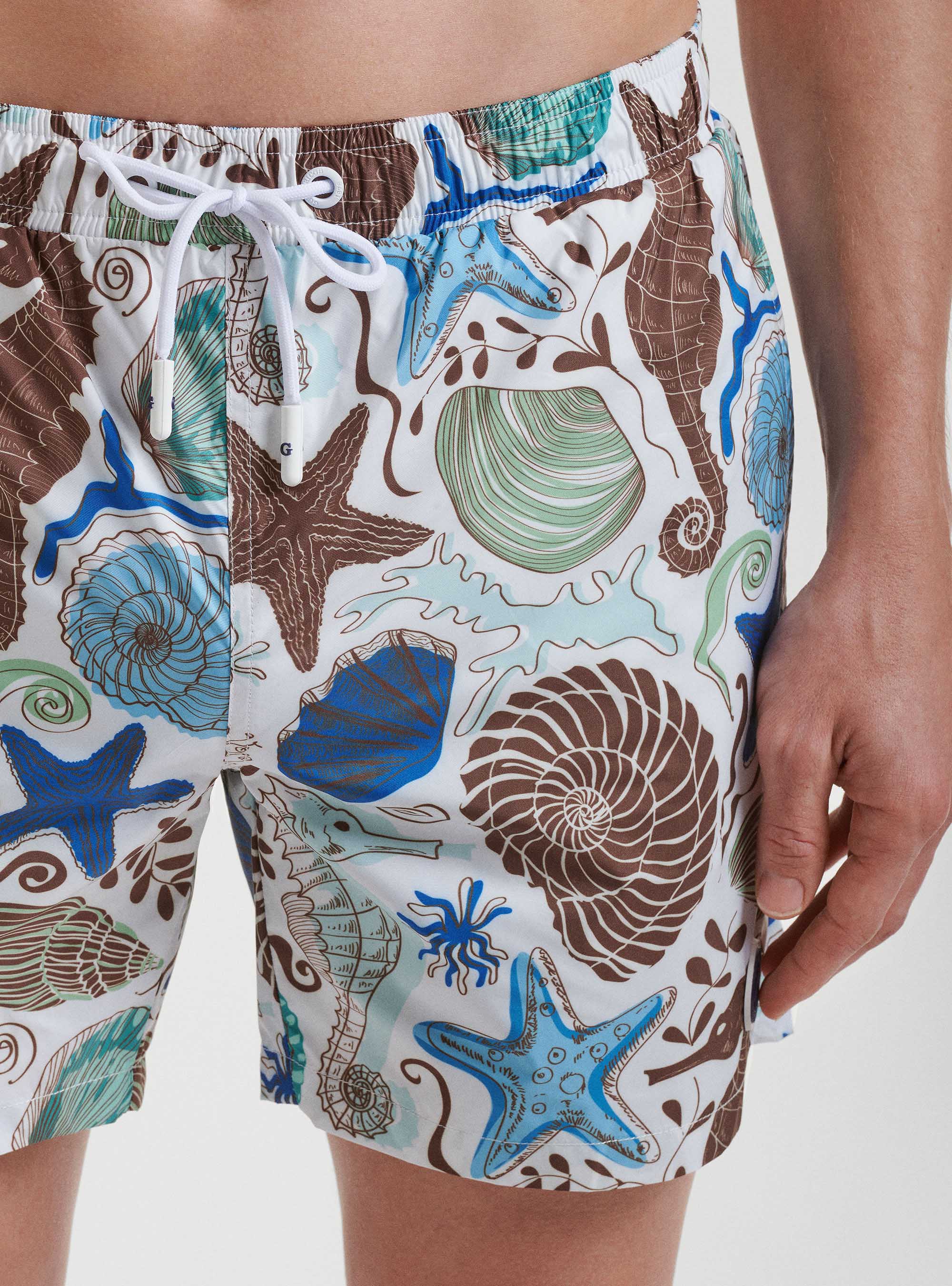 Navy fancy swimwear, MULTICOLOR