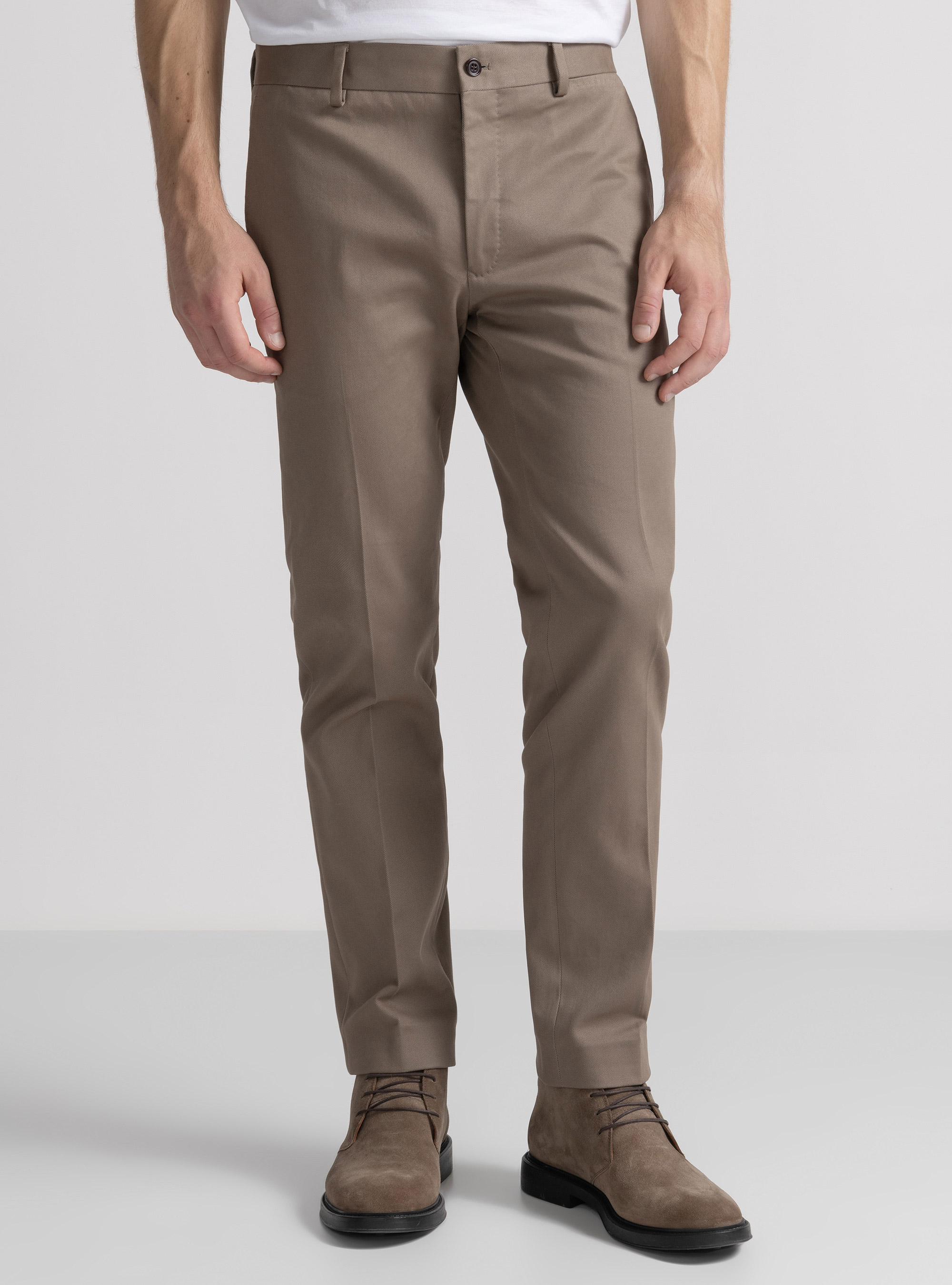 Frosted cotton trousers, MUD