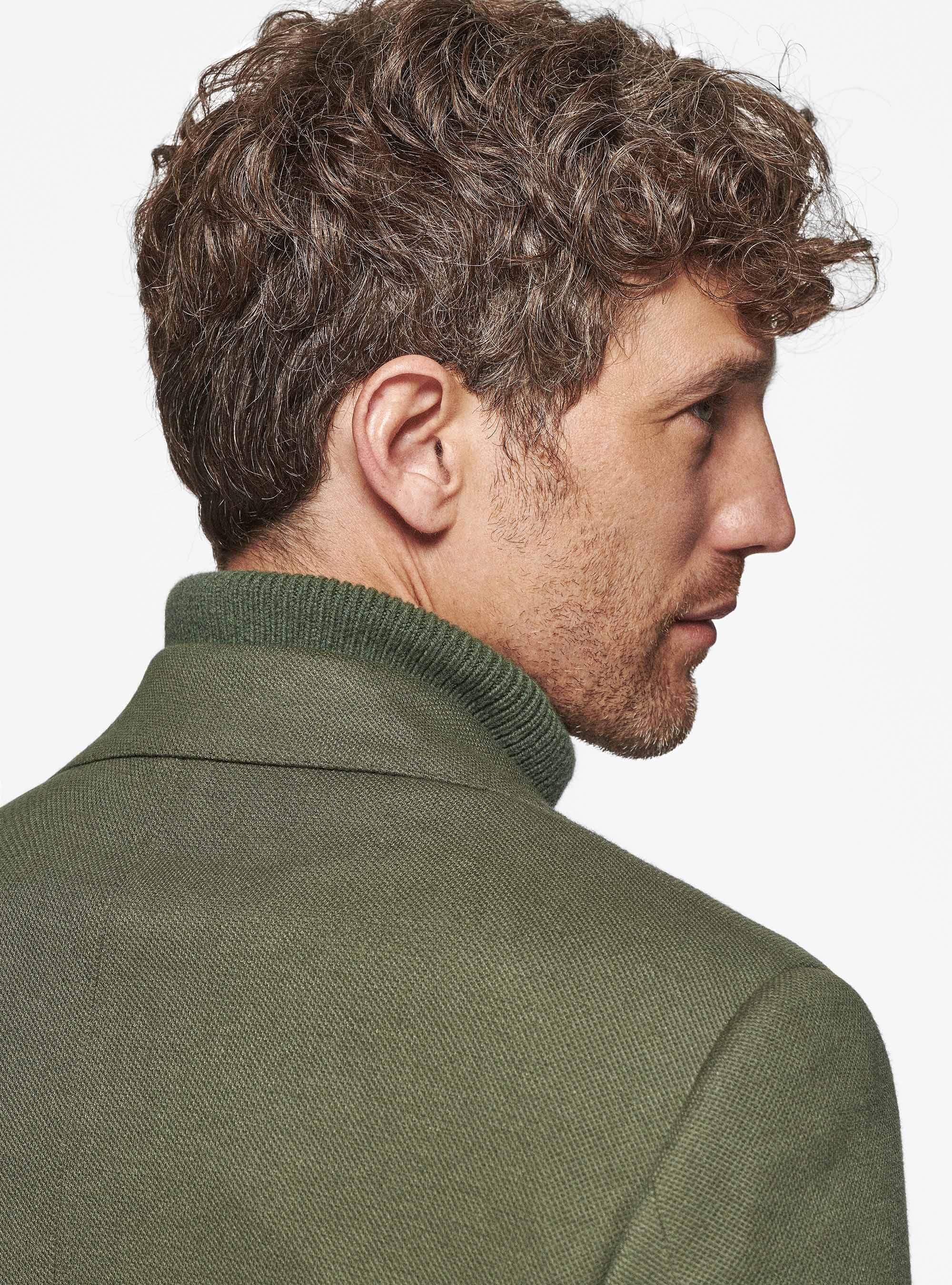 Giacca sfoderata in jersey, MILITARE 0609C