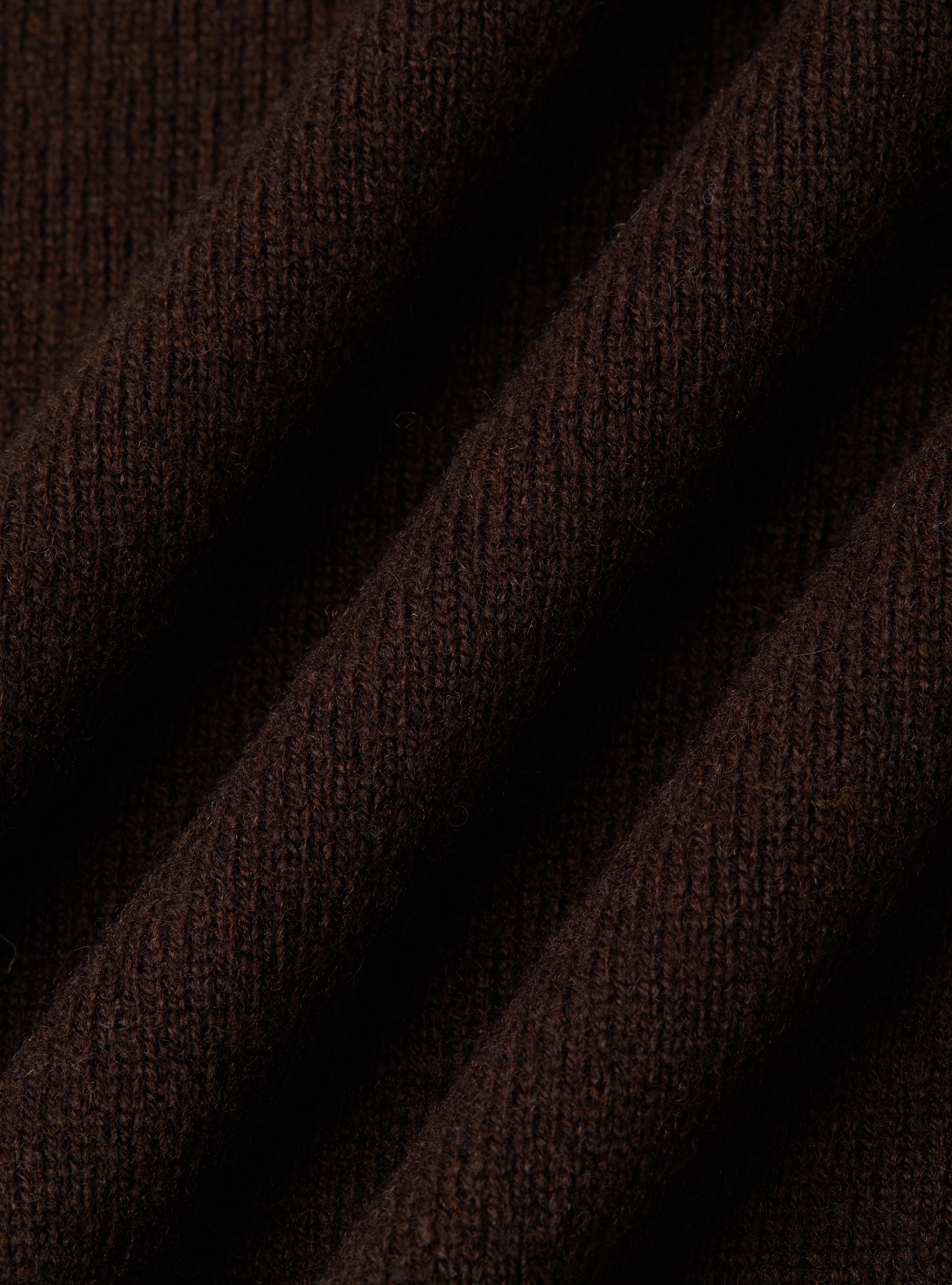 Lambswool and cashmere knit vest, BROWN