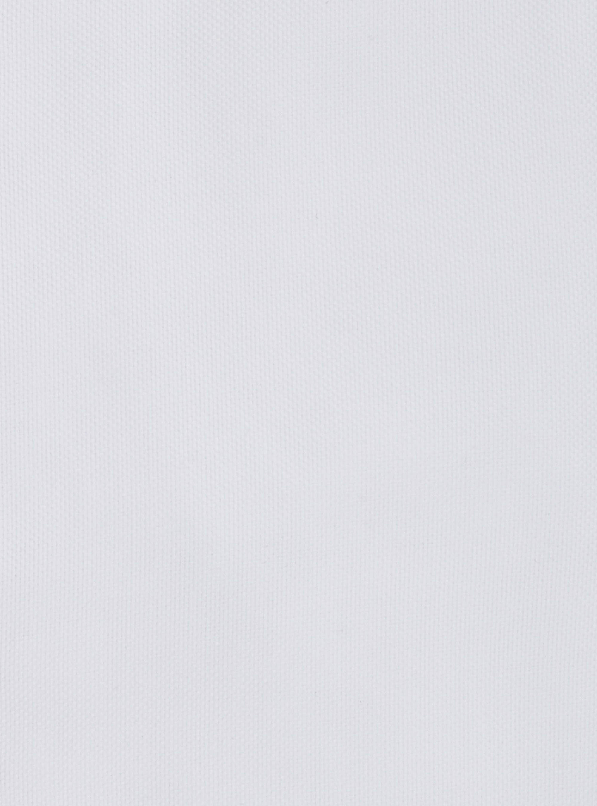 Camicia collo francese in cotone oxford con polso gemello, BIANCO