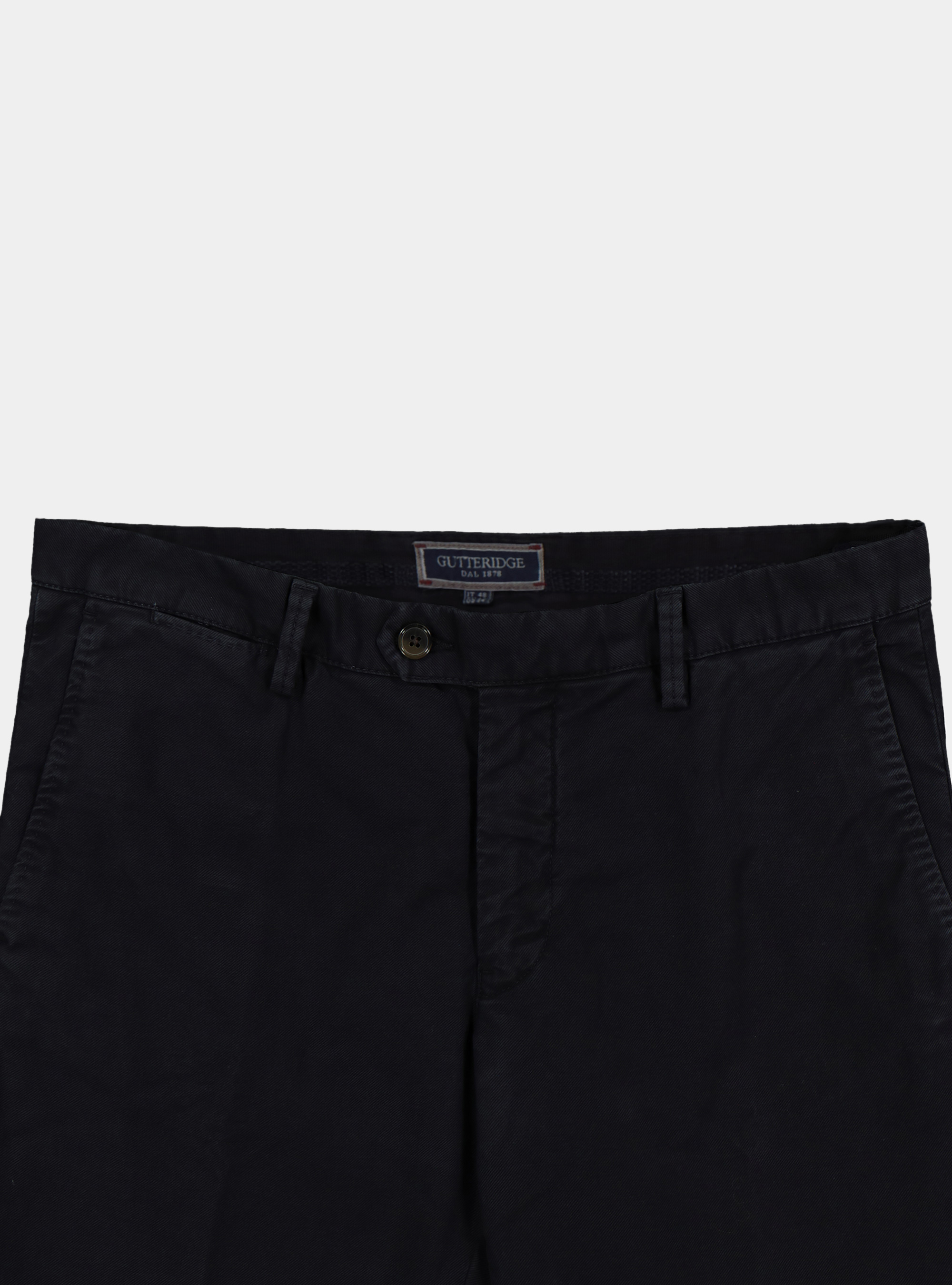 Pantaloni chino in cotone stretch, BLU NAVY