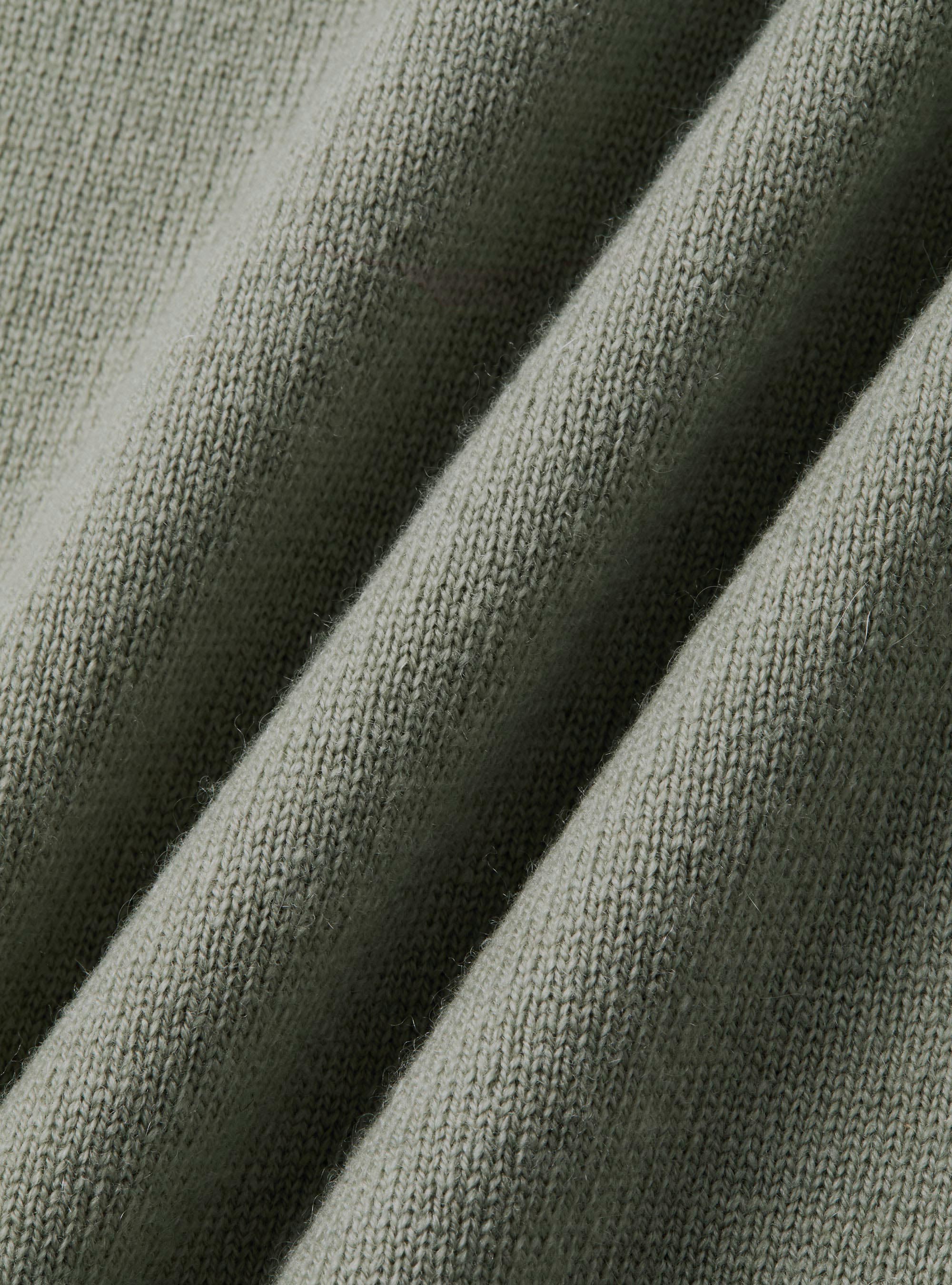 Girocollo in maglia in lana poliammide cashmere, VERDE GIADA 0655C