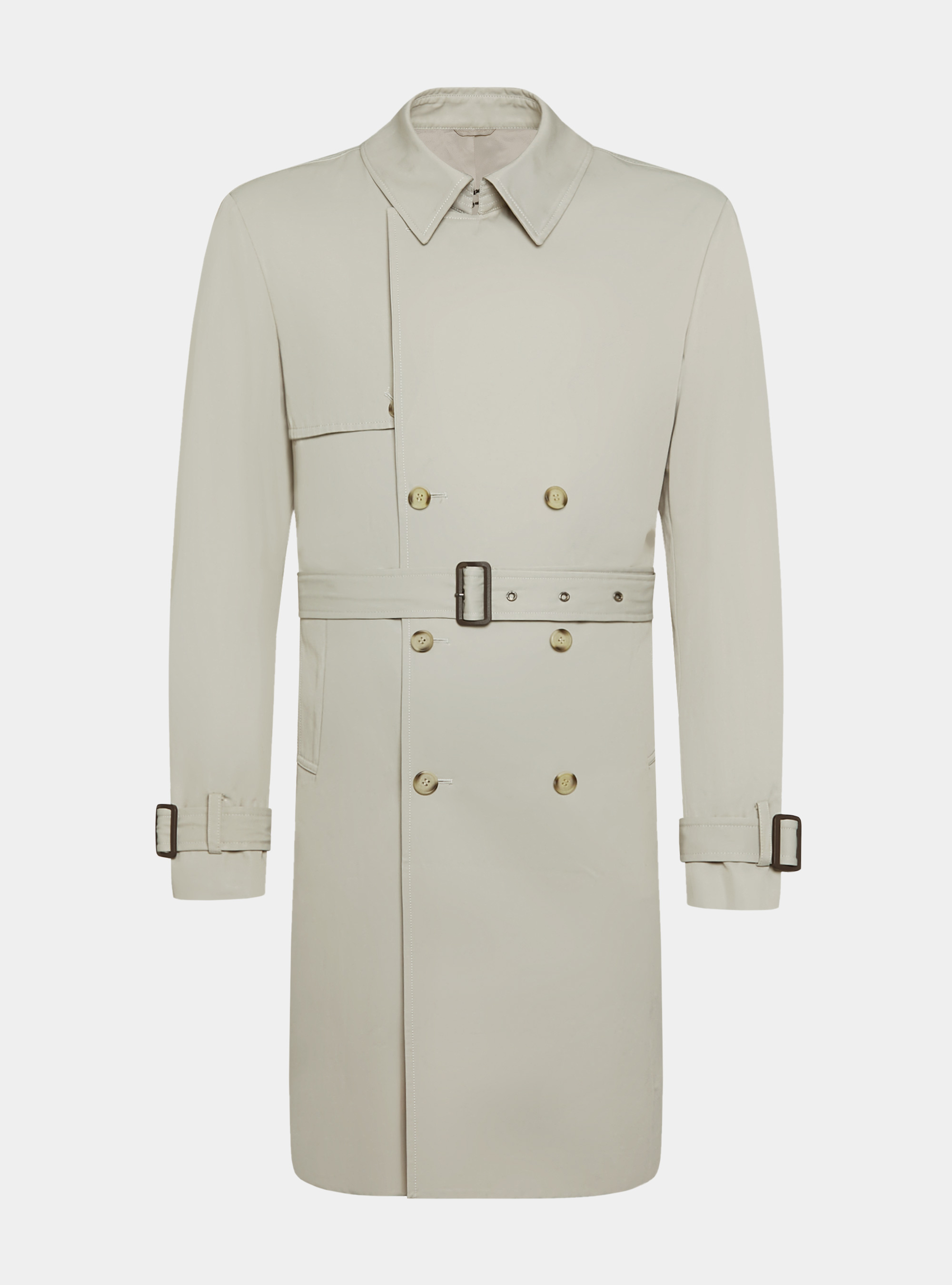 AMERI　MINIMAL FLARE LONG TRENCH COAT ic_fluent_arrow_enter_24_filled