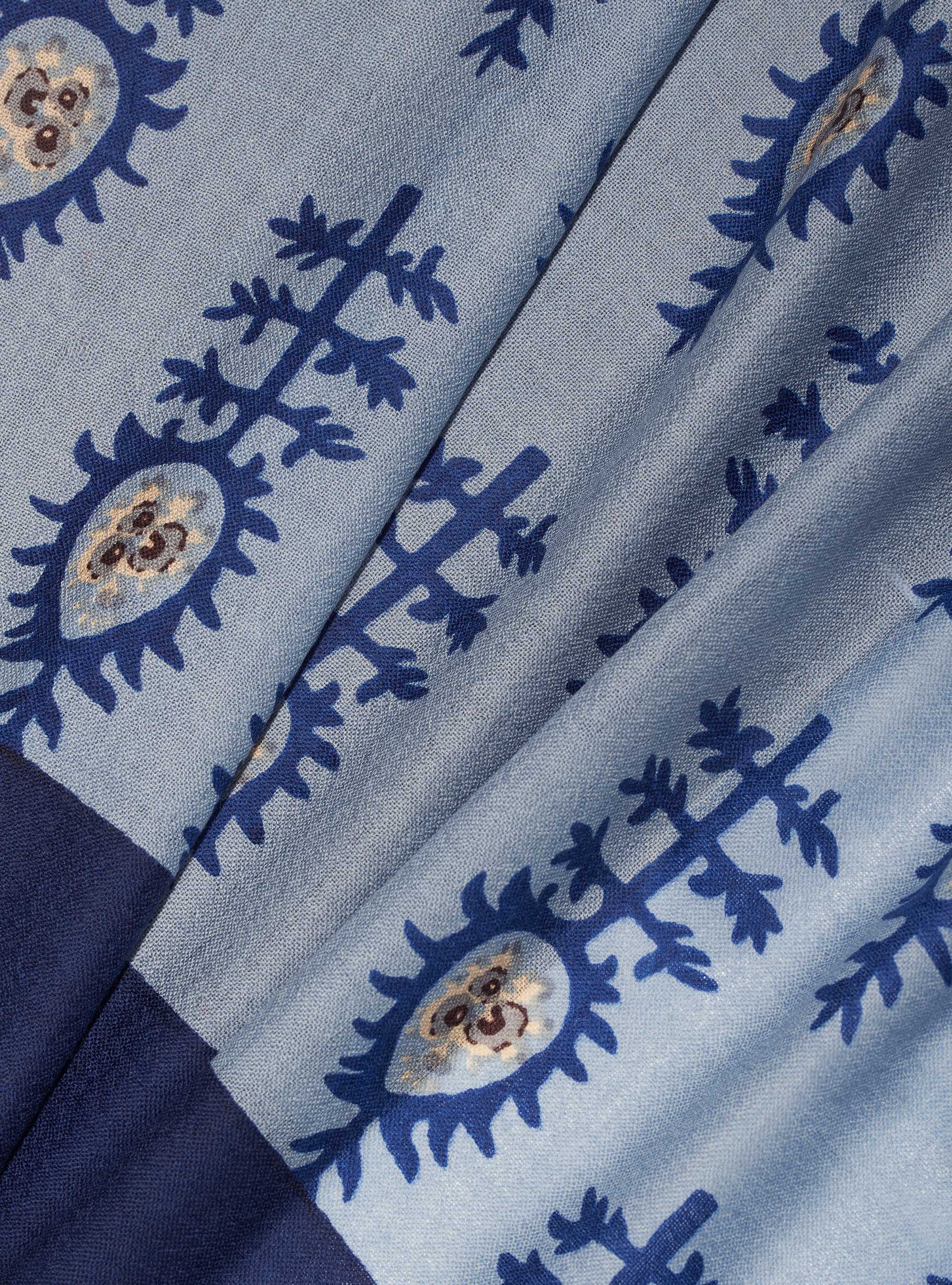 Sciarpa 100% lana a fantasia, POLVERE