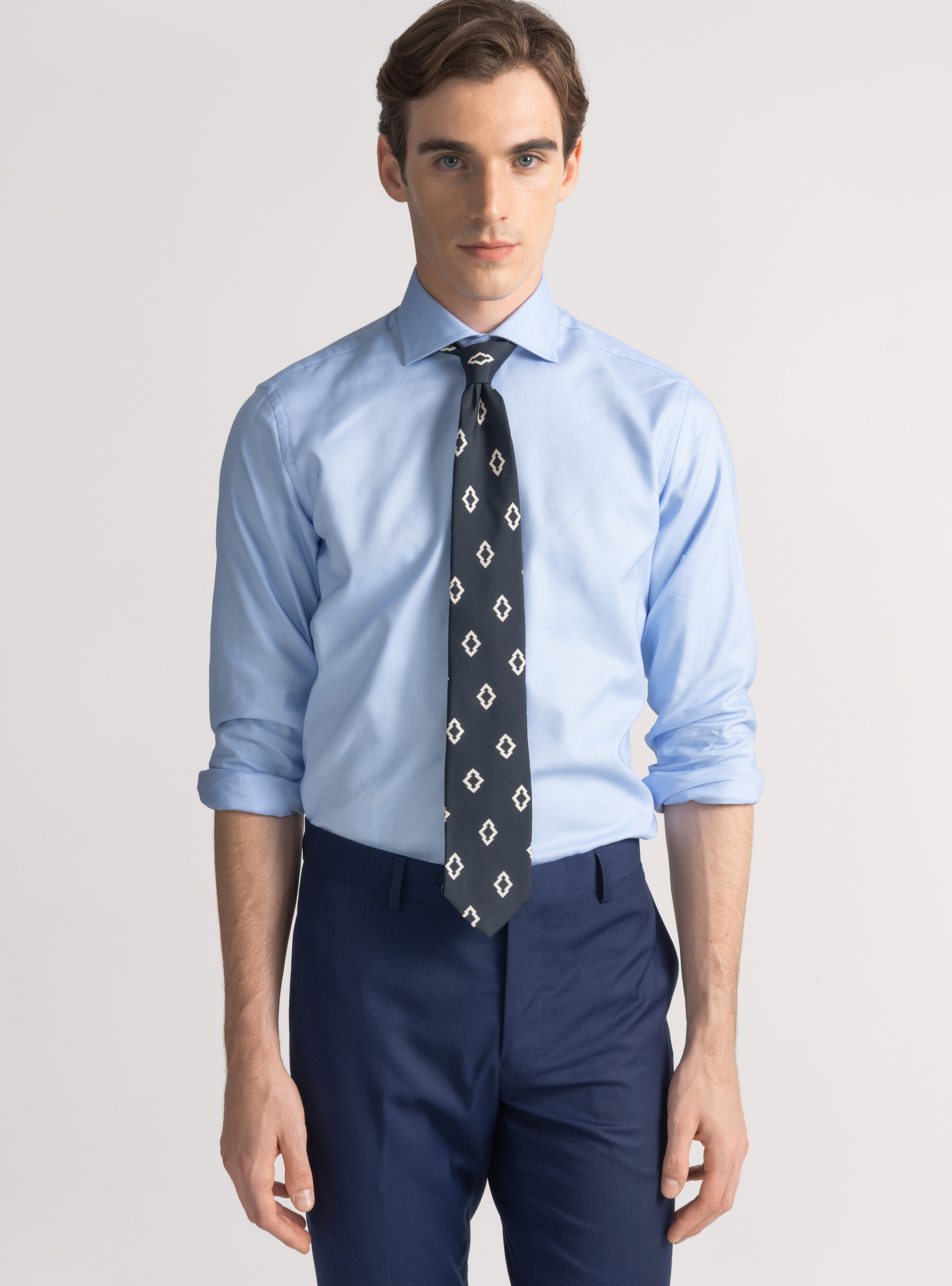 Cotton oxford shirt, LIGHT BLUE