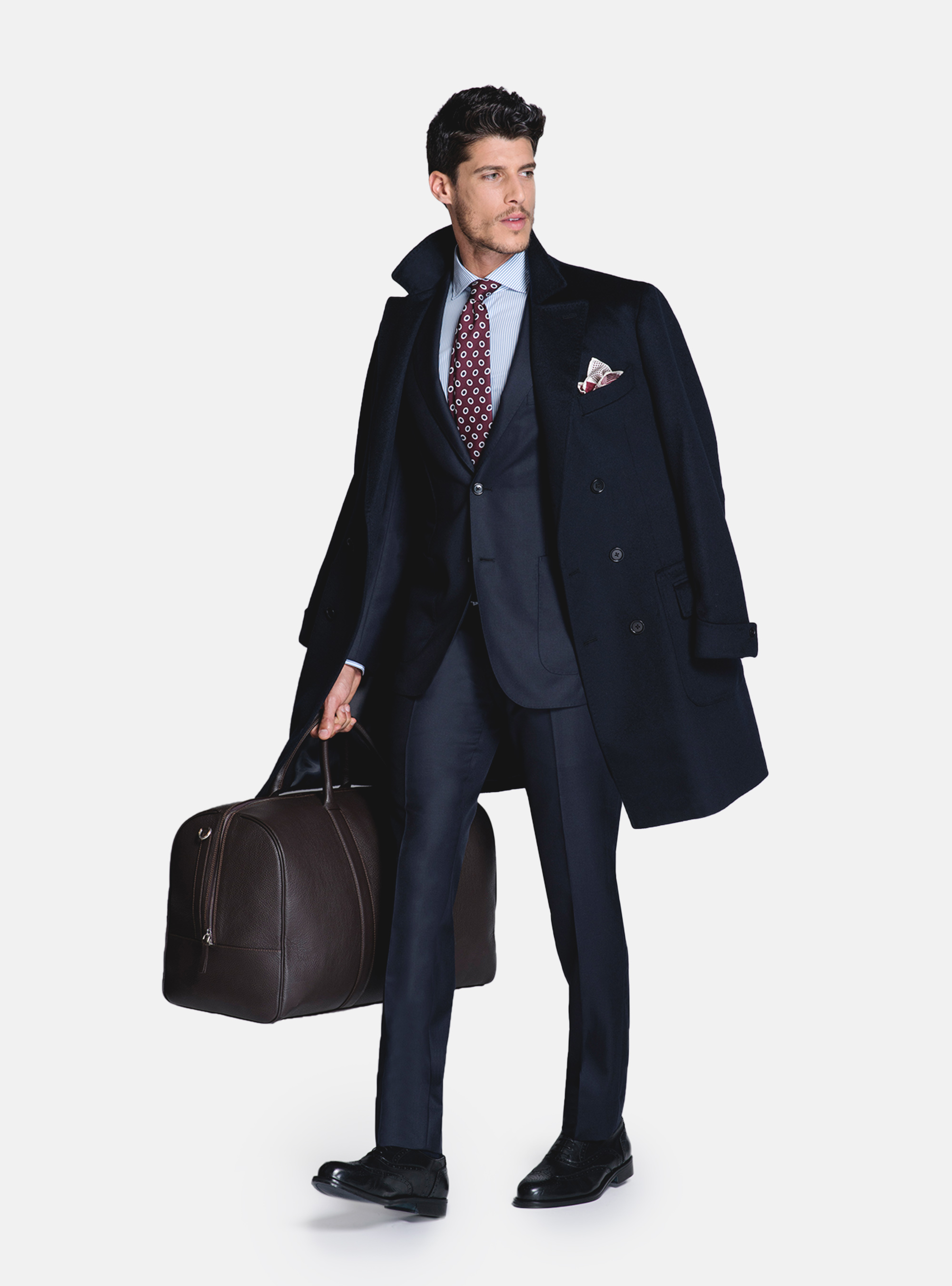 Double-breasted coat 100% cashmere Double-breasted coat 100% cashmere