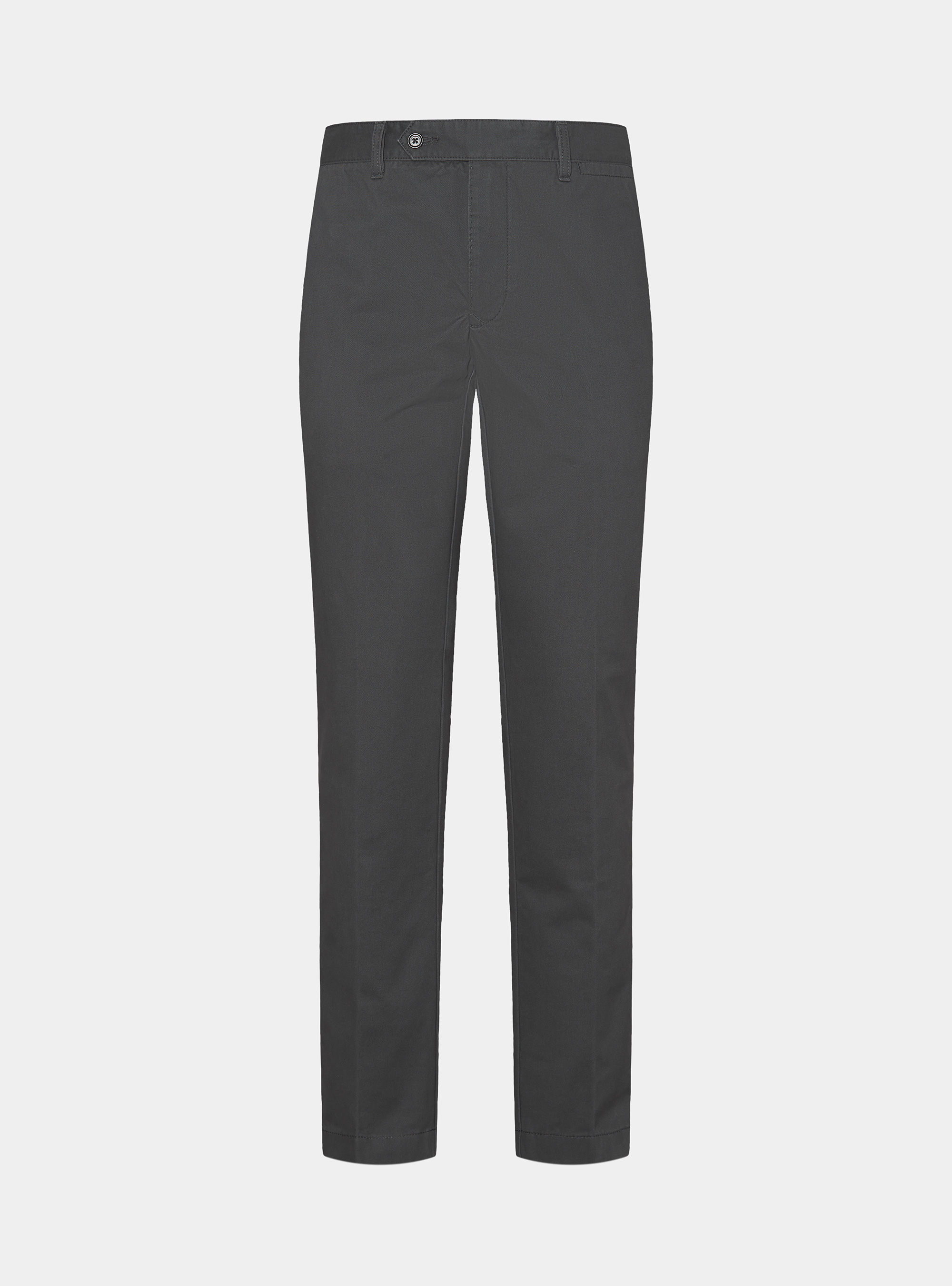 Cotton twill chino trousers, ASPHALT GREY