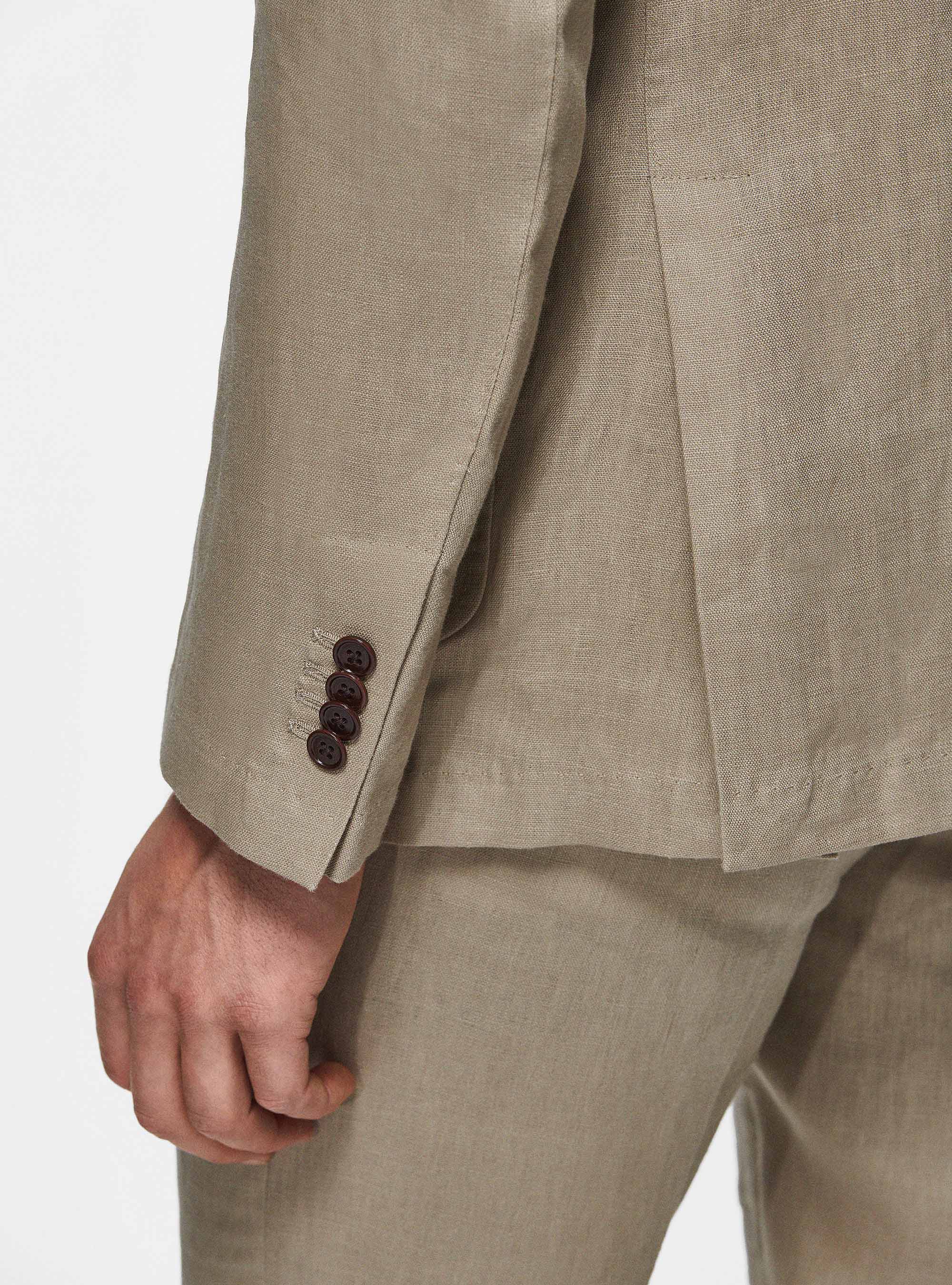 Pure linen blazer, MUD