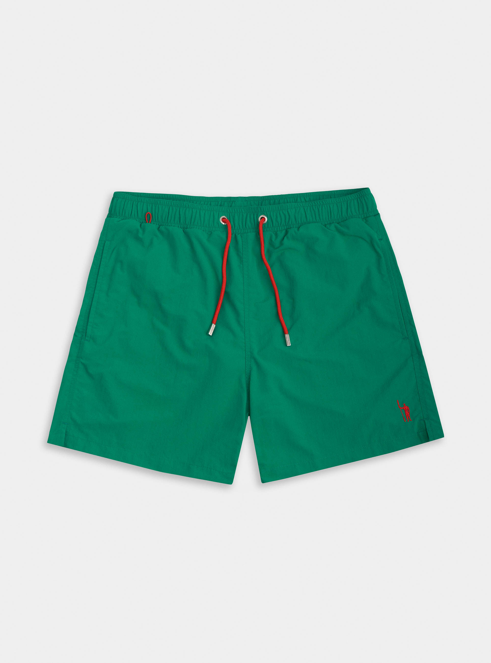 Basic swimwear with embroidery, OLIVE