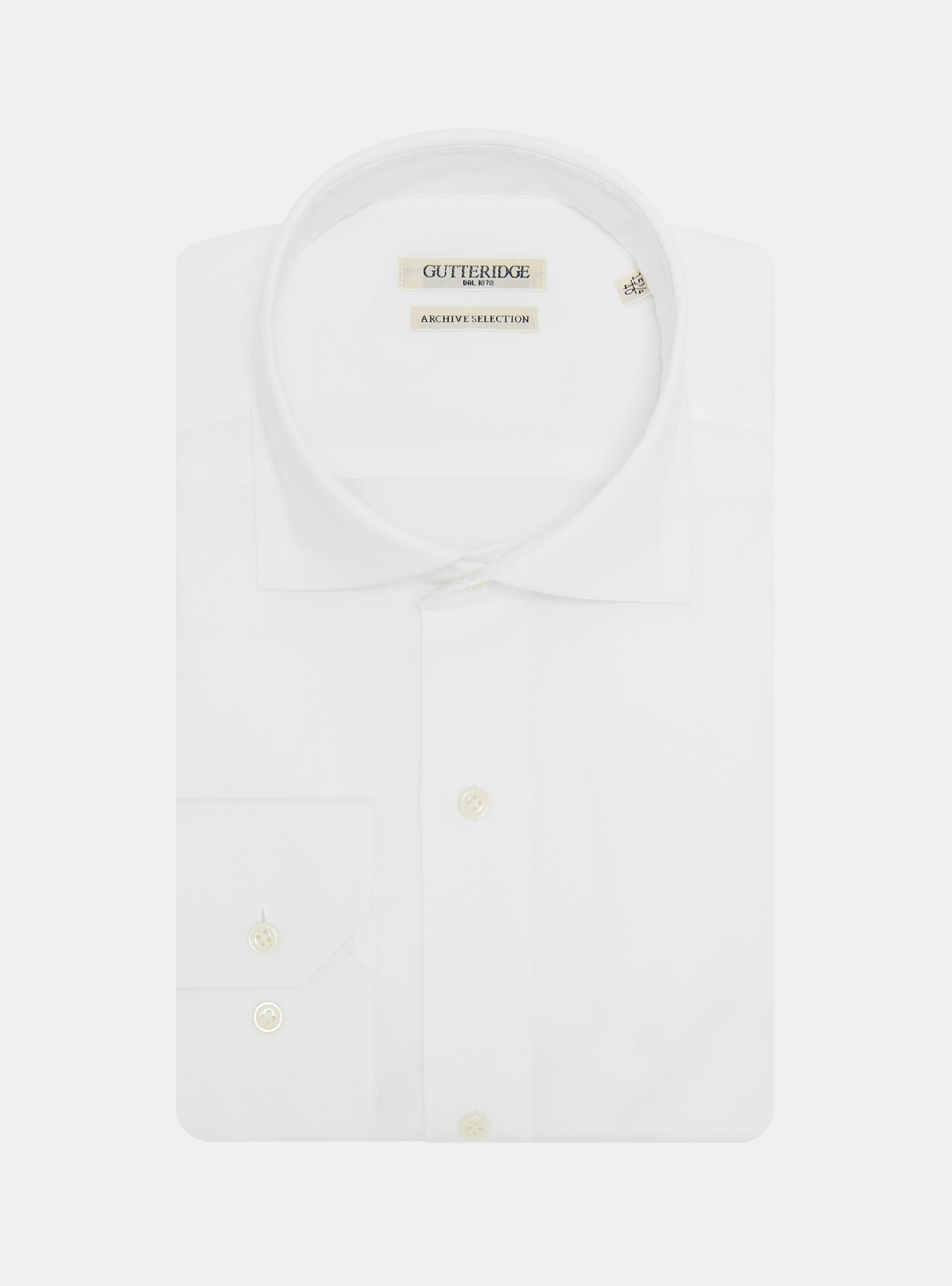 Camicia in misto cotone oxford, BIANCO