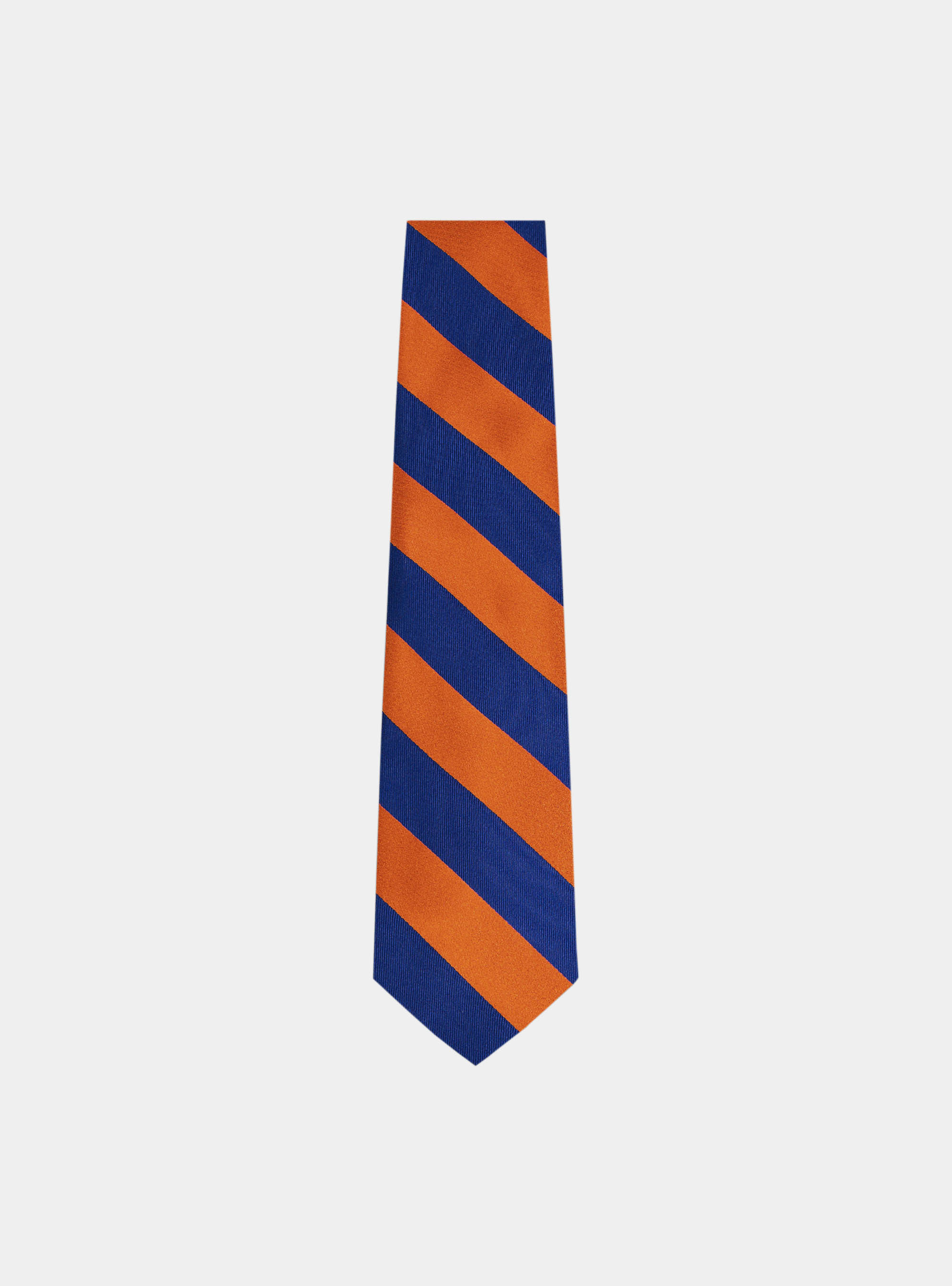 Cravatta regimental in seta, ARANCIONE 0358C