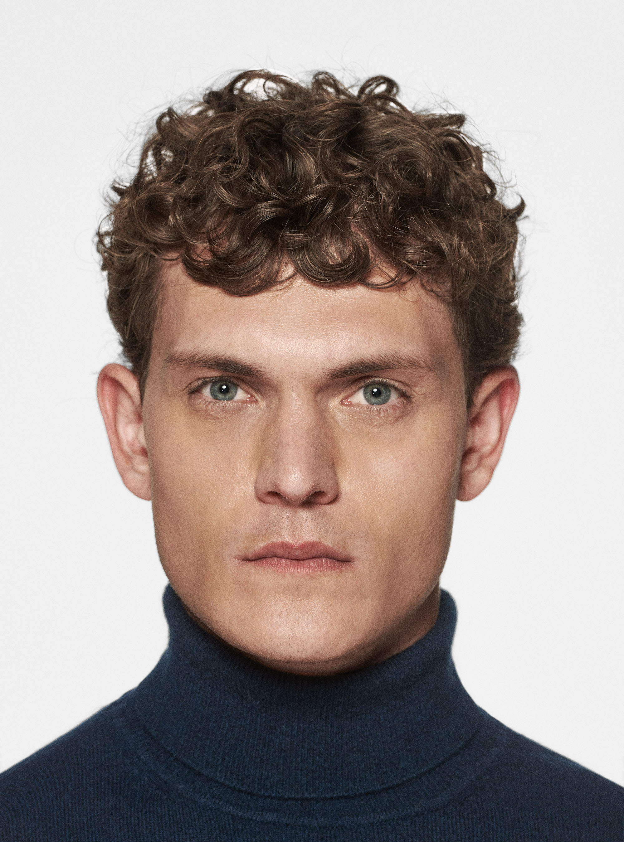 Cashmere turtleneck, NAVY BLUE