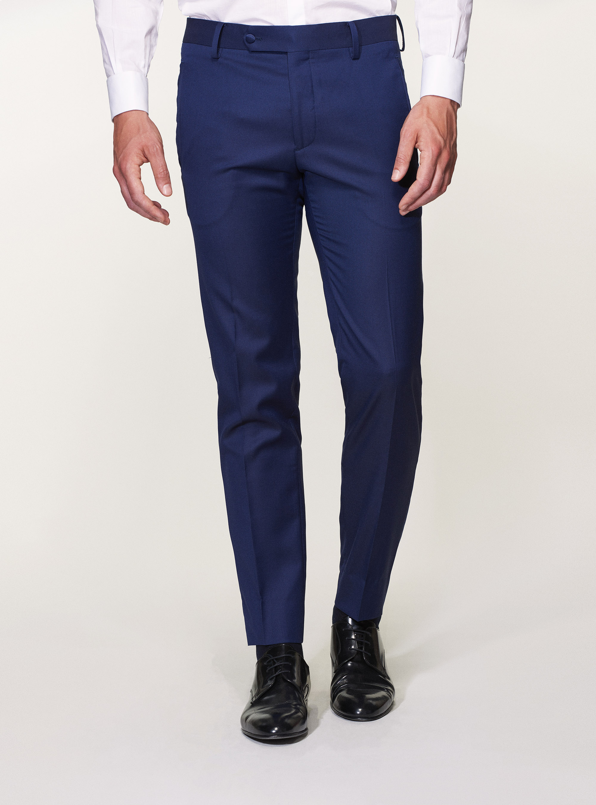 Pantaloni smoking in pura lana superfine 110's Vitale Barberis Canonico