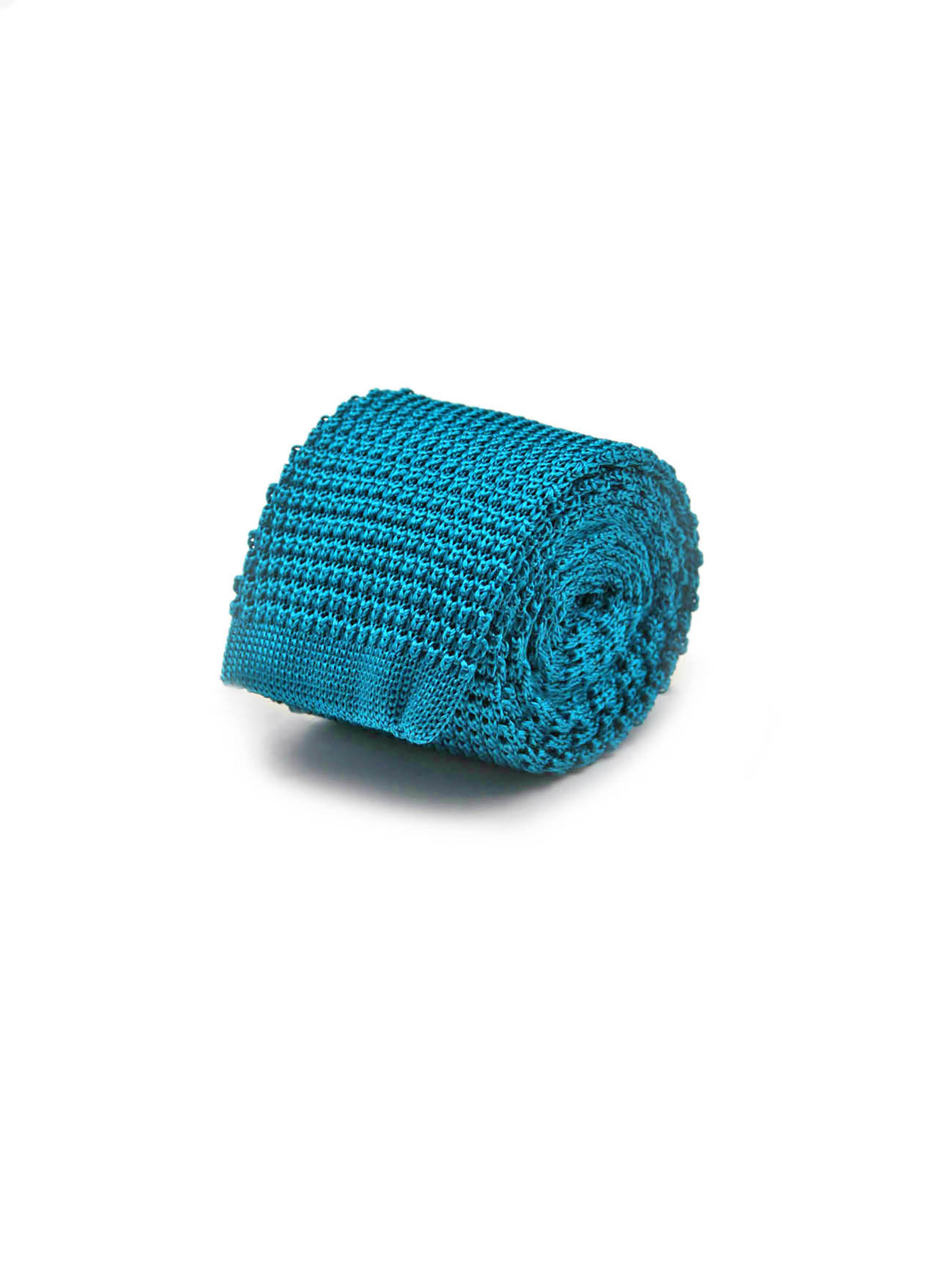 Cravatta a maglia tinta unita, EMERALD 063C