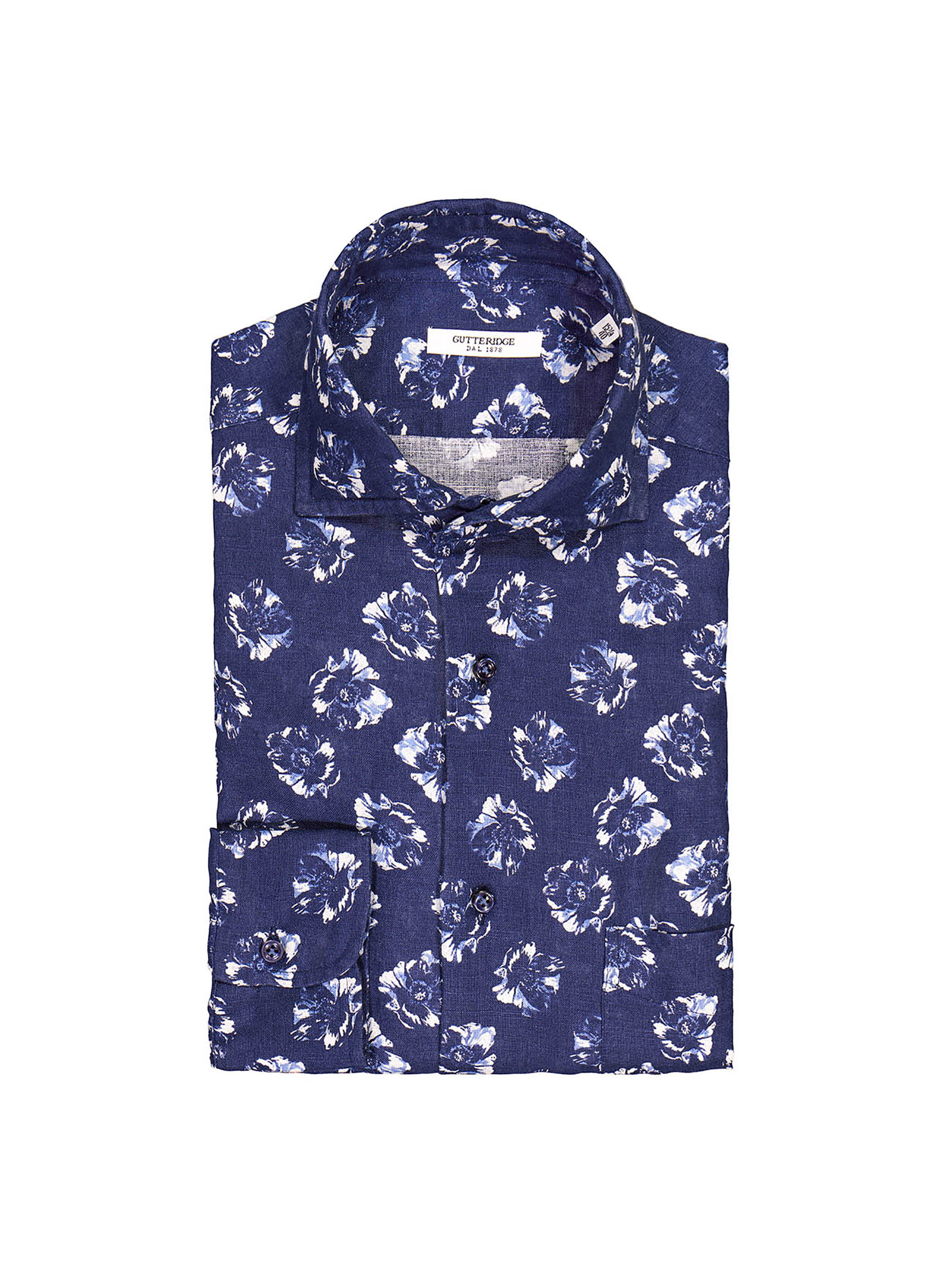 Camicia fantasia fiori grandi, MULTICOLOR