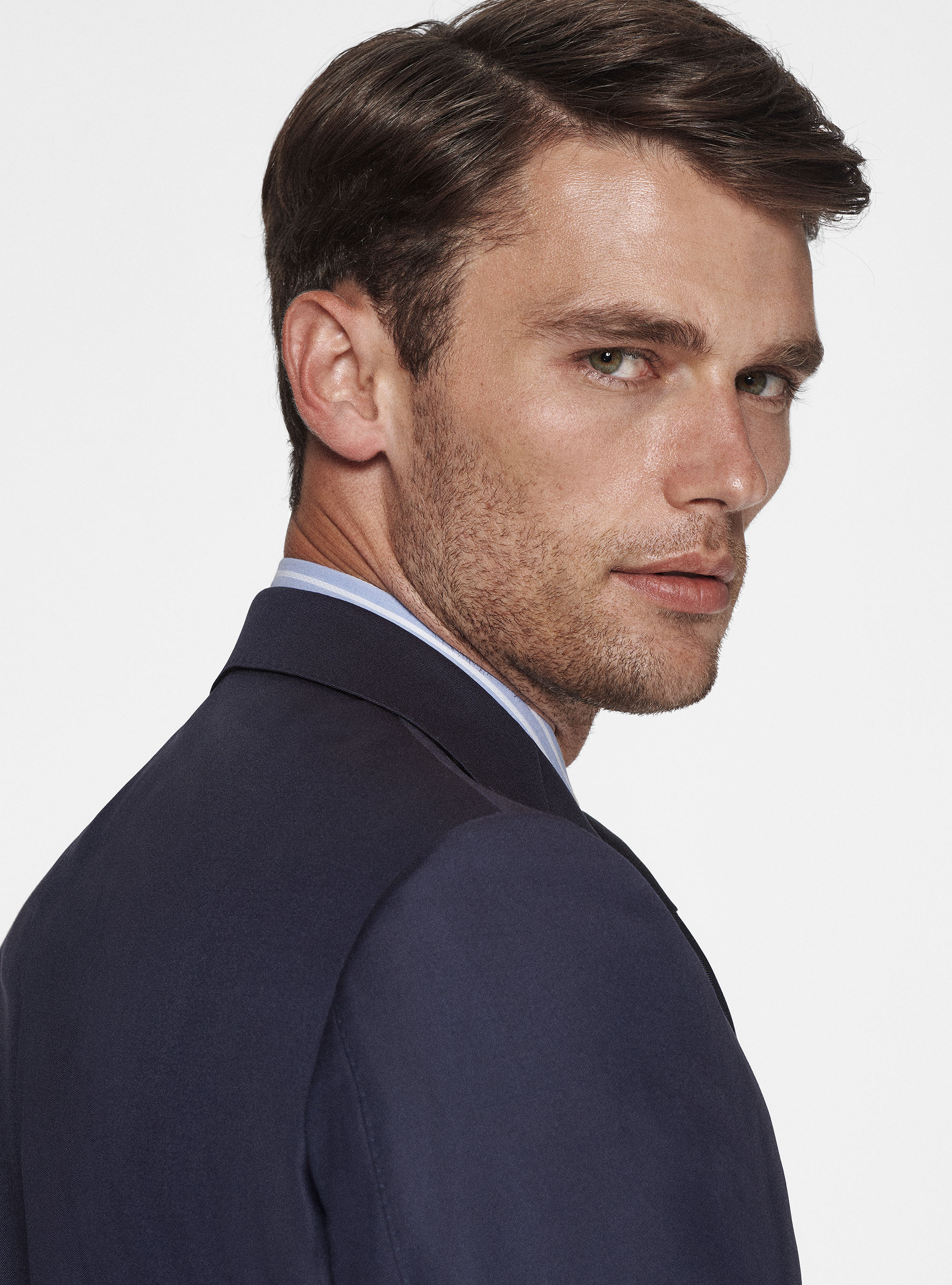 Giacca in pura lana superfine 110's, BLU NAVY