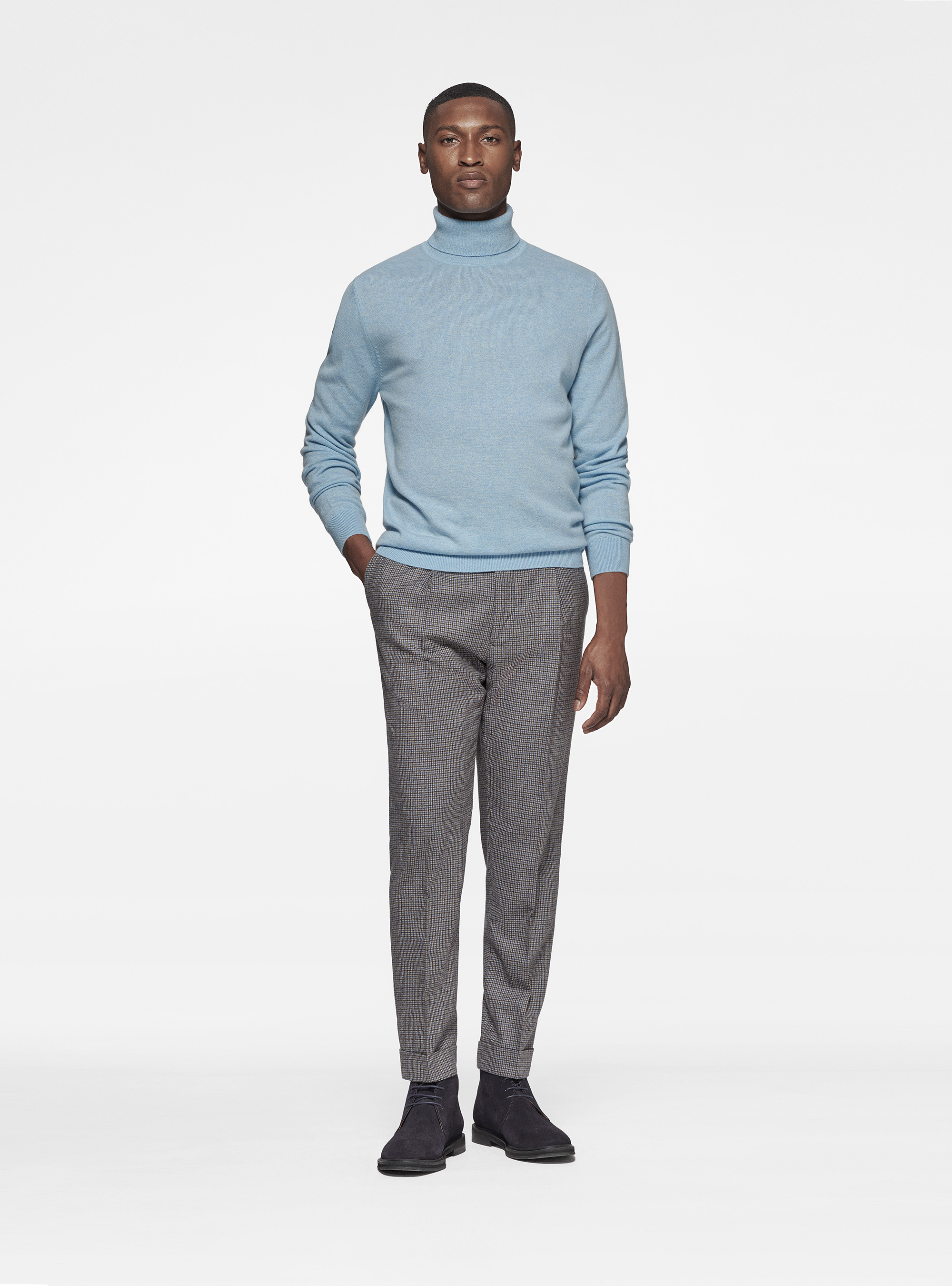 Dolcevita in cashmere, AZZURRO POLVERE 0283C