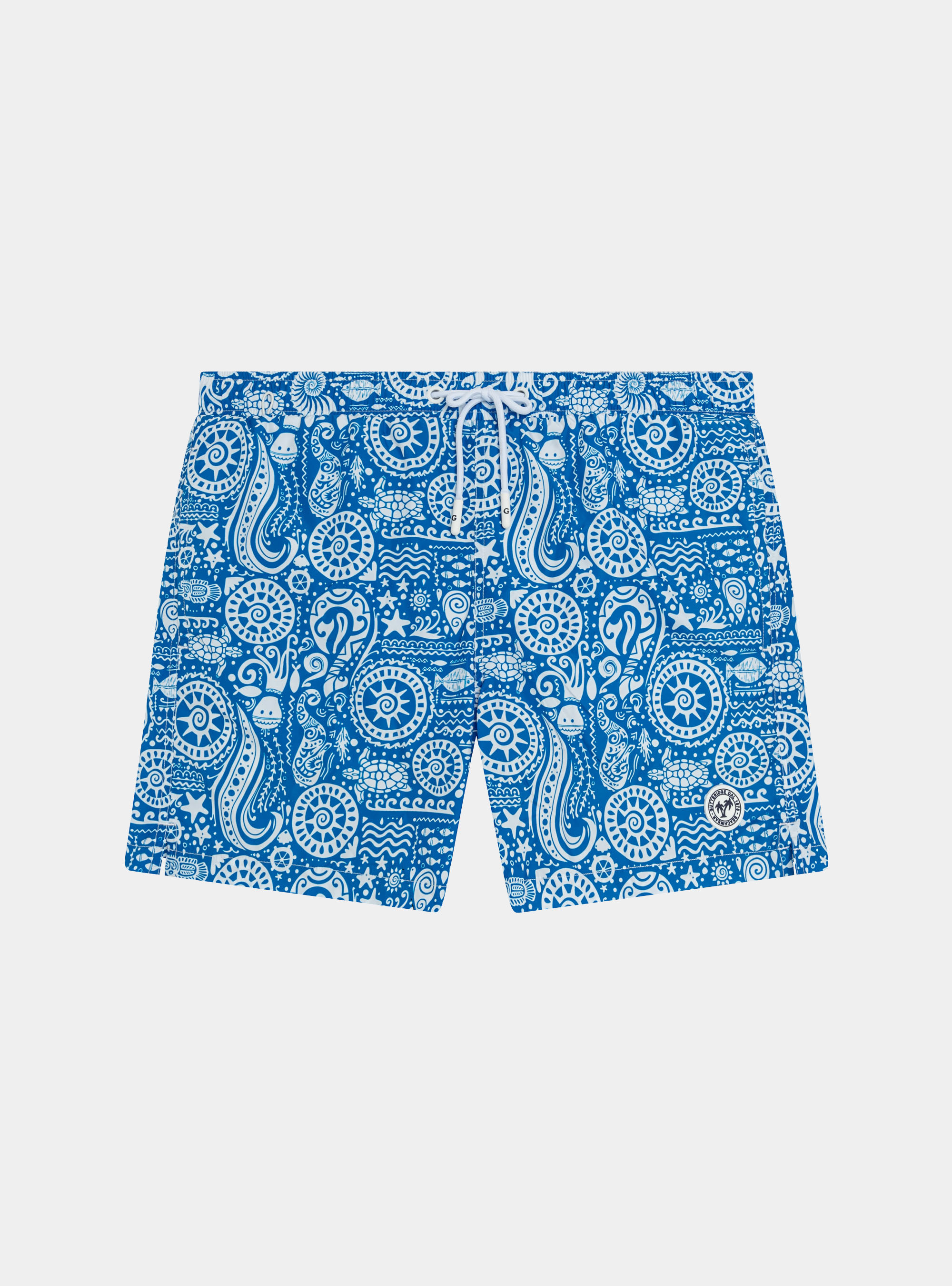 Navy fancy swimwear, LIGHT BLUE