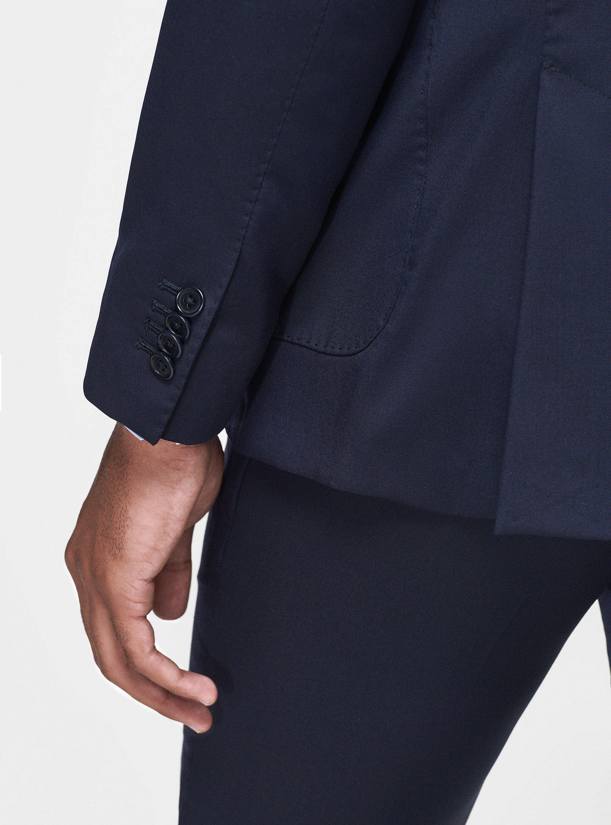 Giacca in pura lana superfine 110's, BLU NAVY