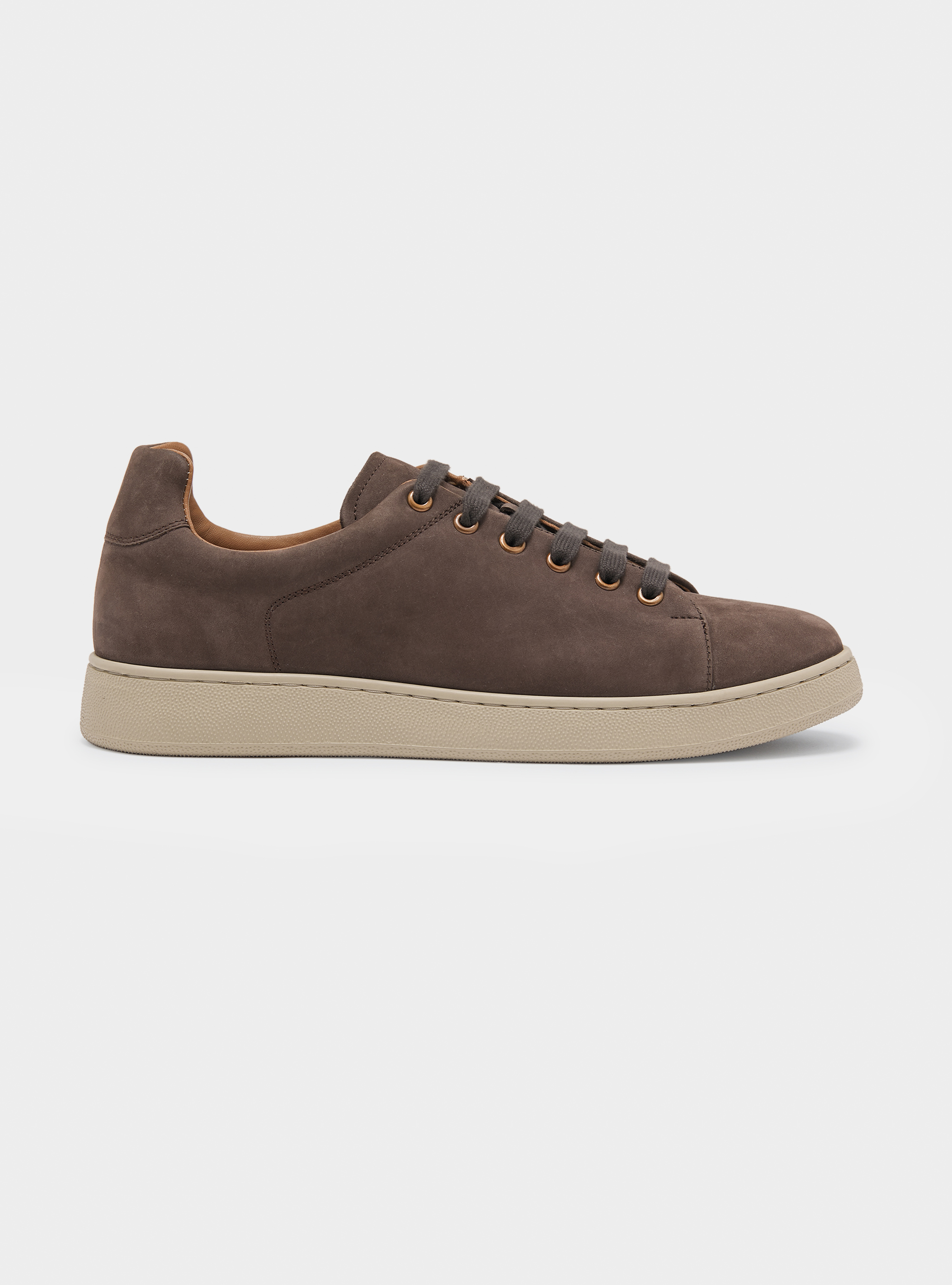 Nubuck Sneakers, BROWN
