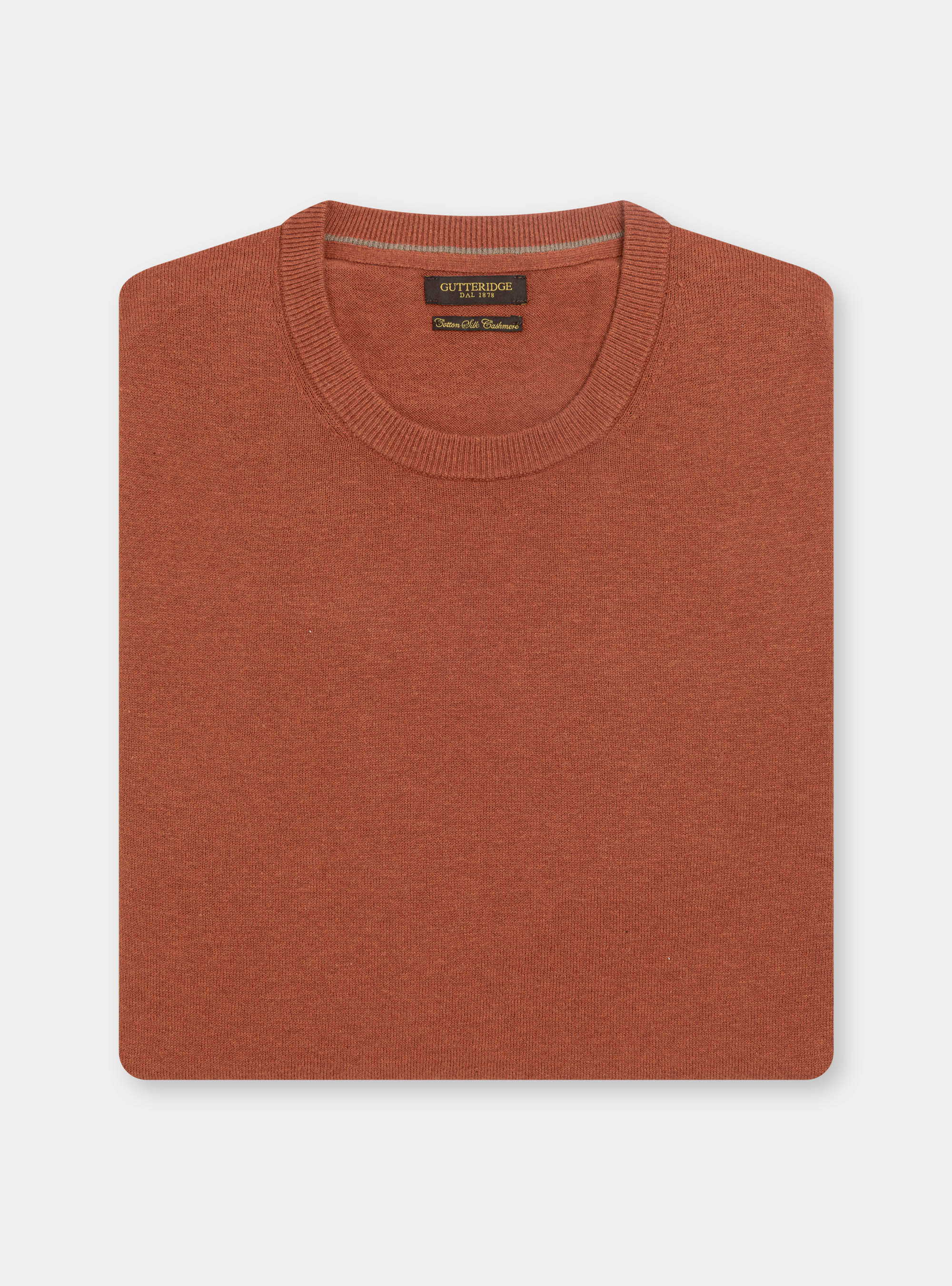 Maglia girocollo in cotone seta e cashmere, COCCIO