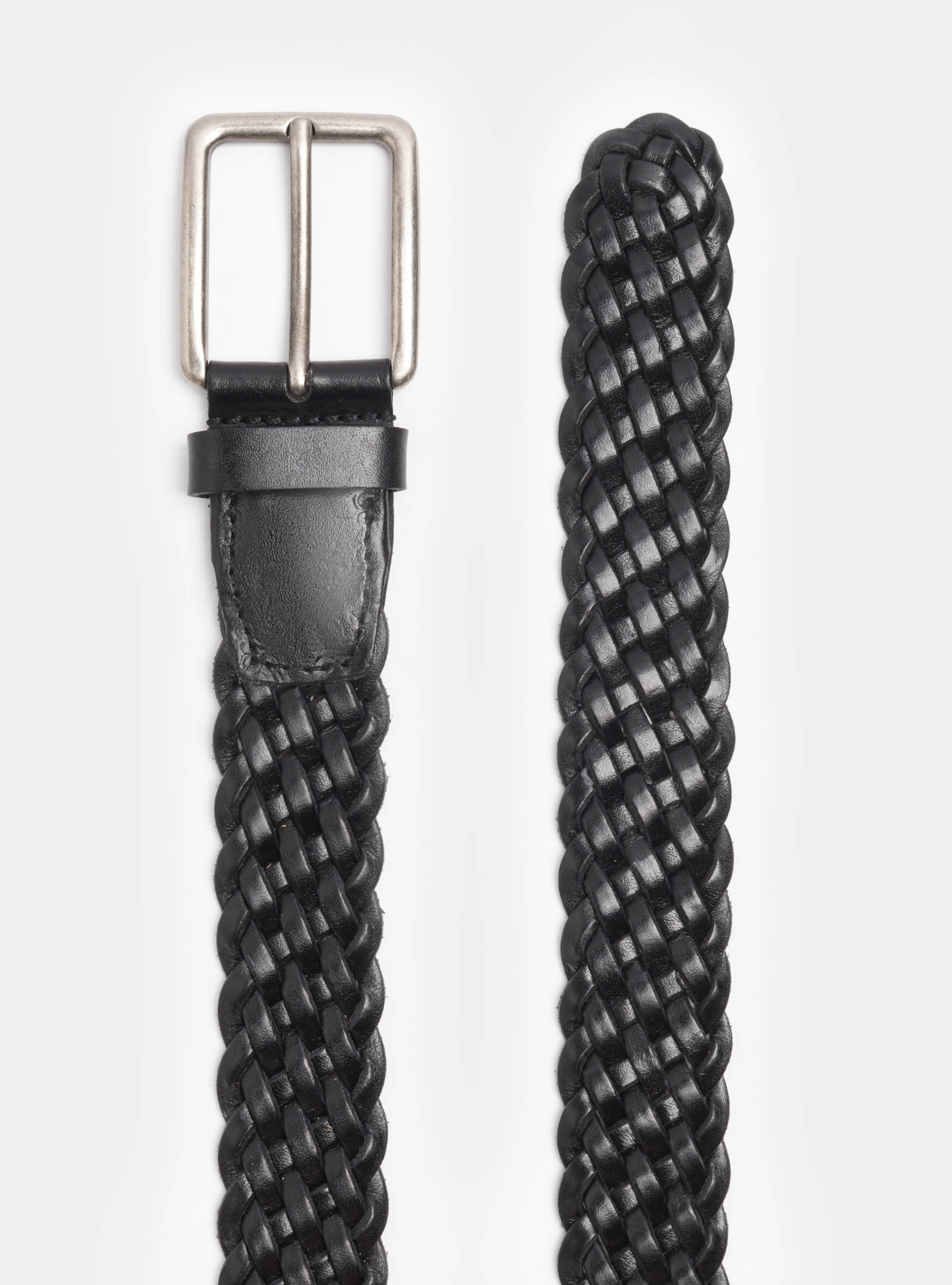 Geflochtener Ledergürtel, NERO 0100C