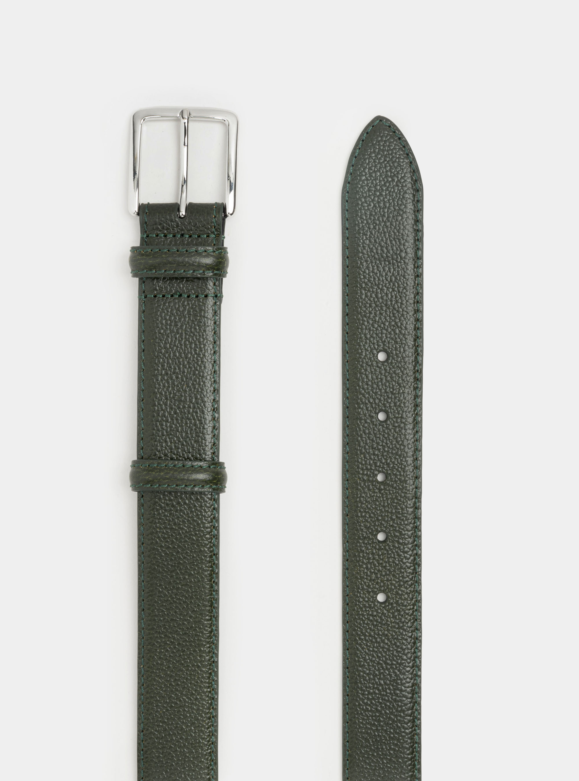 Cintura in pelle martellata, VERDE