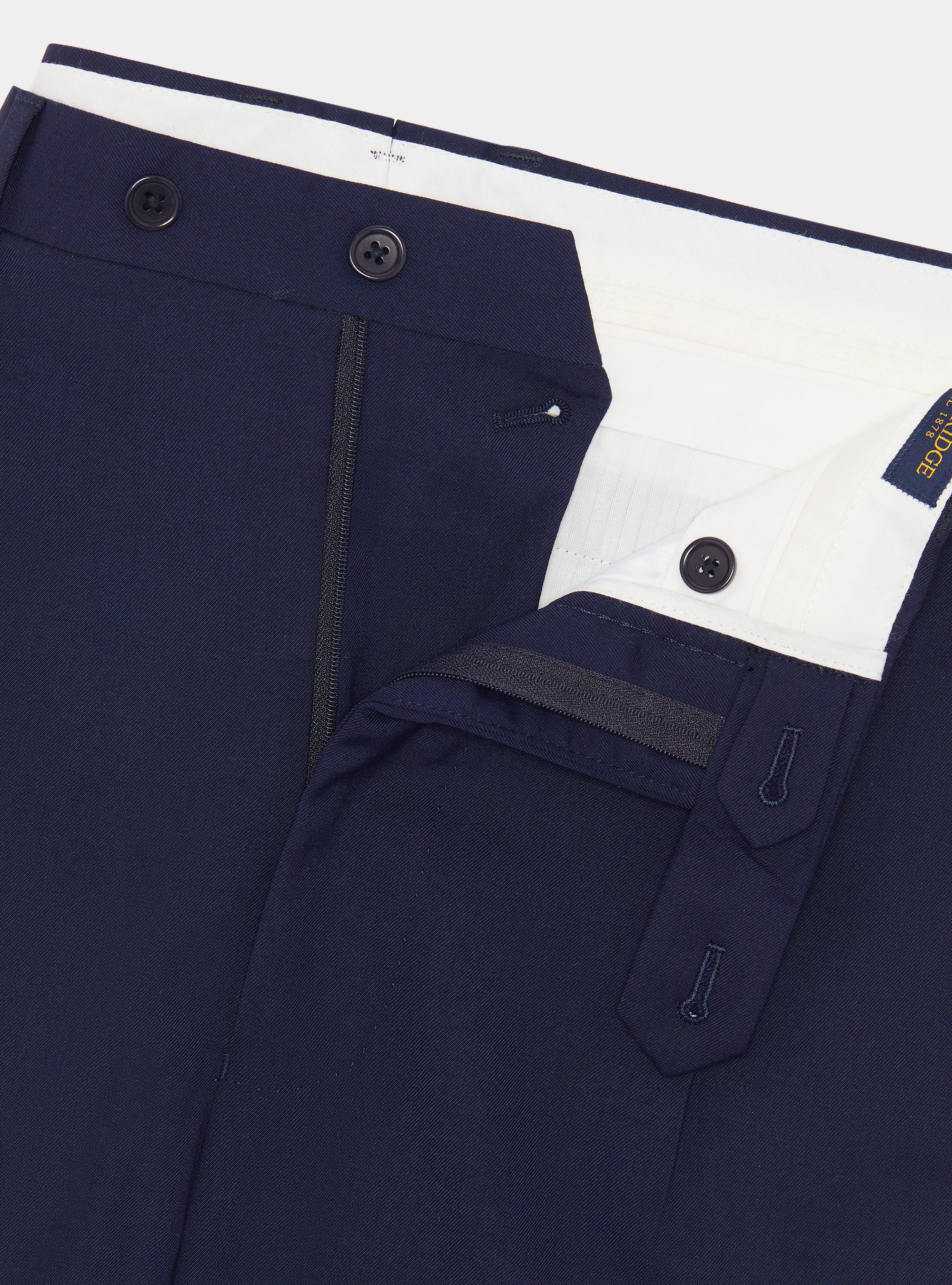 Klassische Hose mit Bundfalten, NAVY 0218C