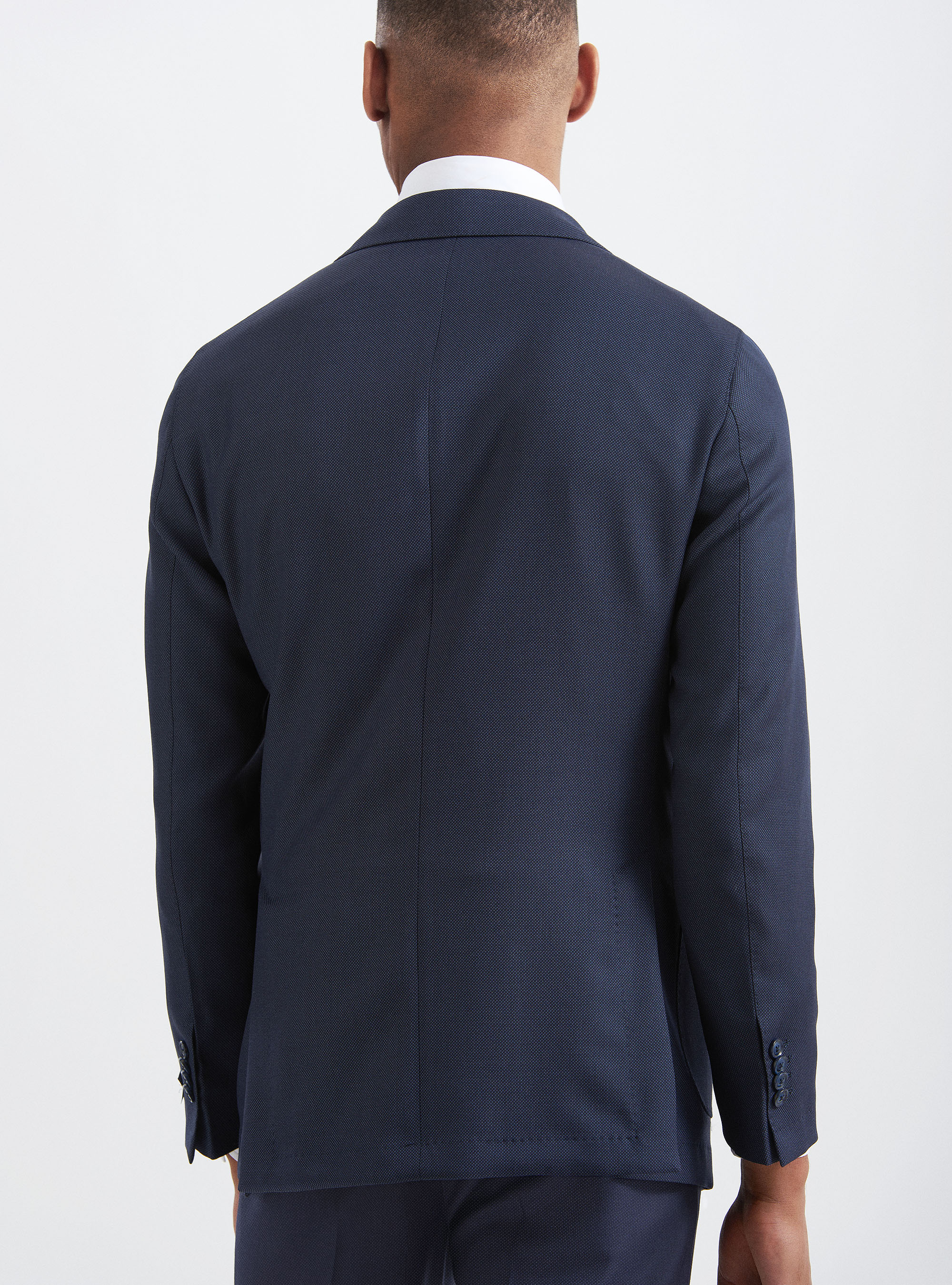 Suit blazer in 110's superfine partridge eye wool Suit blazer in 110's superfine partridge eye wool