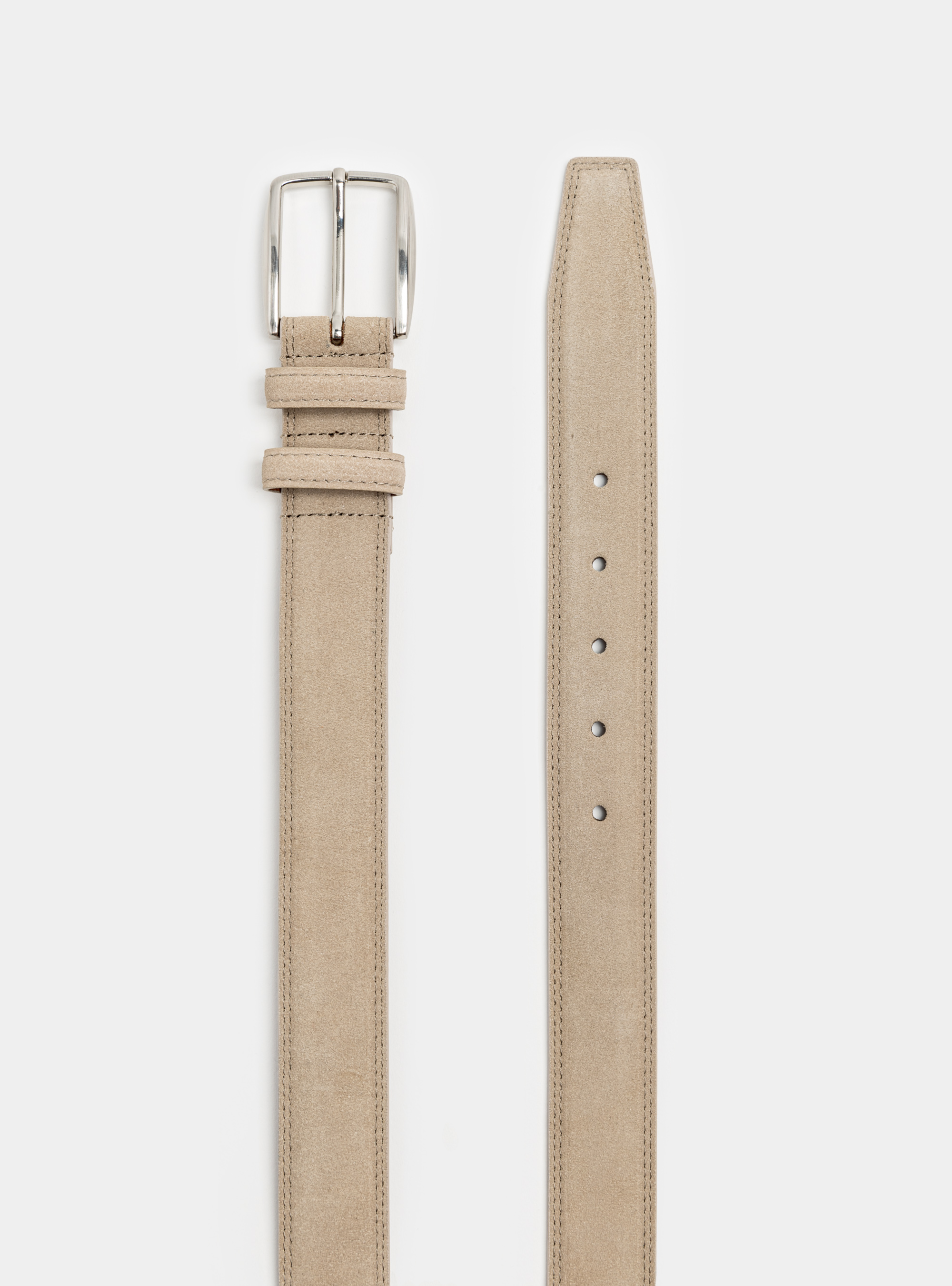 Cintura in suede, ECRU