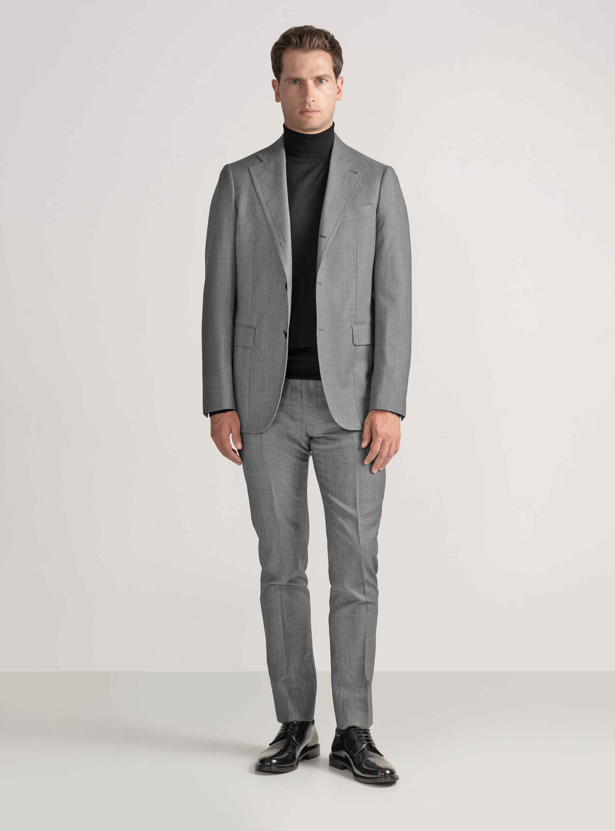 Giacca per abito in lana occhio di pernice Vitale Barberis Canonico, GRIGIO CHIARO