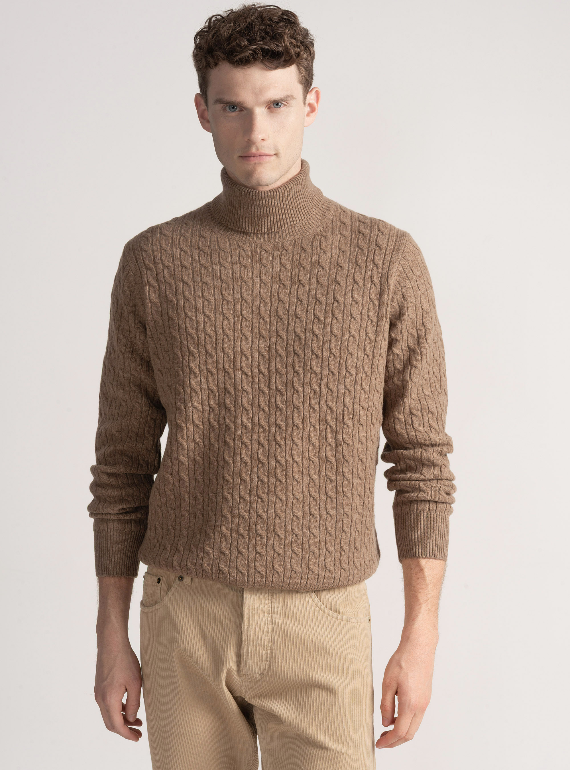 Turtleneck sweater with cashmere wool braid, MUD