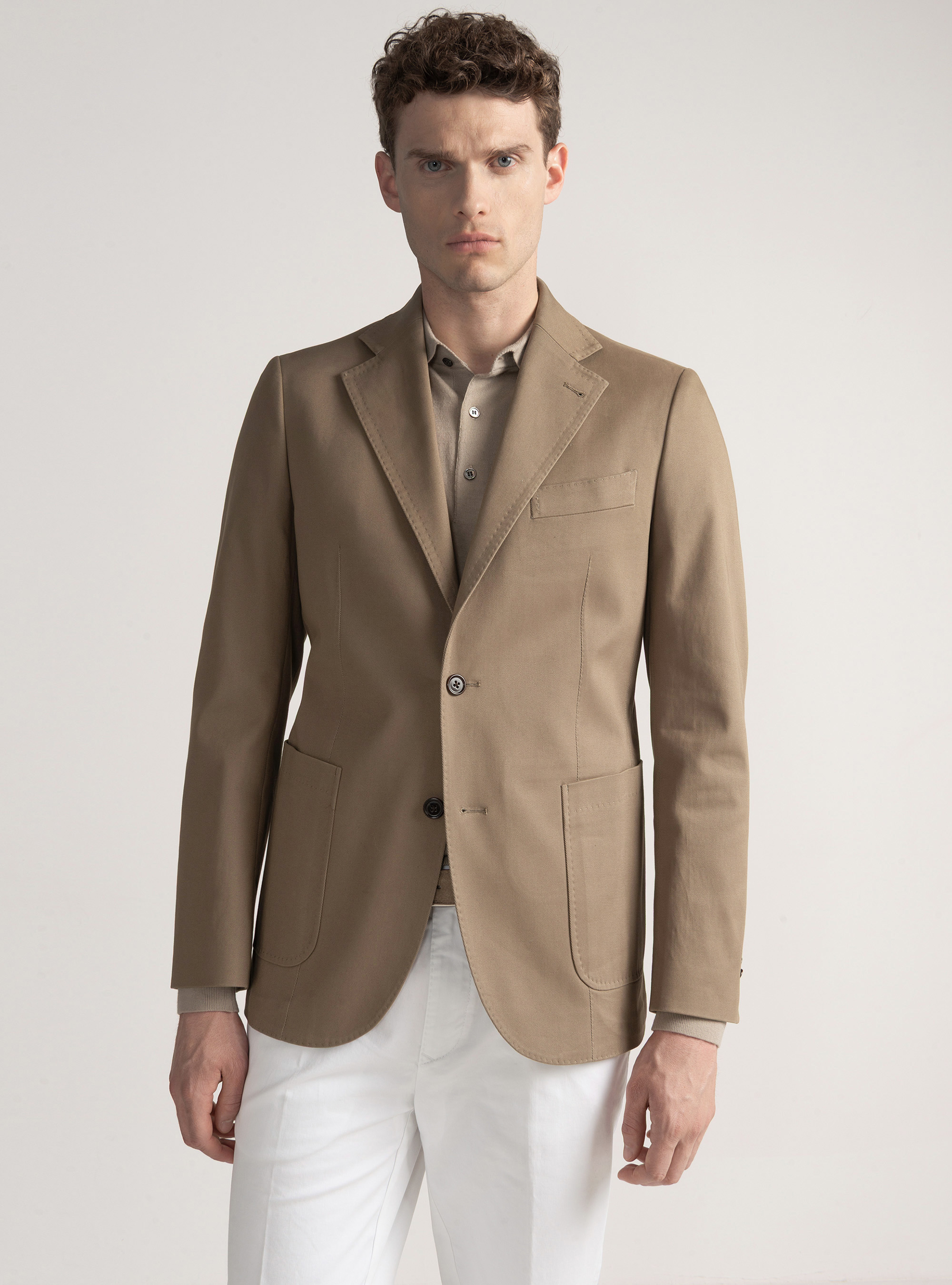 Brushed cotton blazer, FANGO 0568C