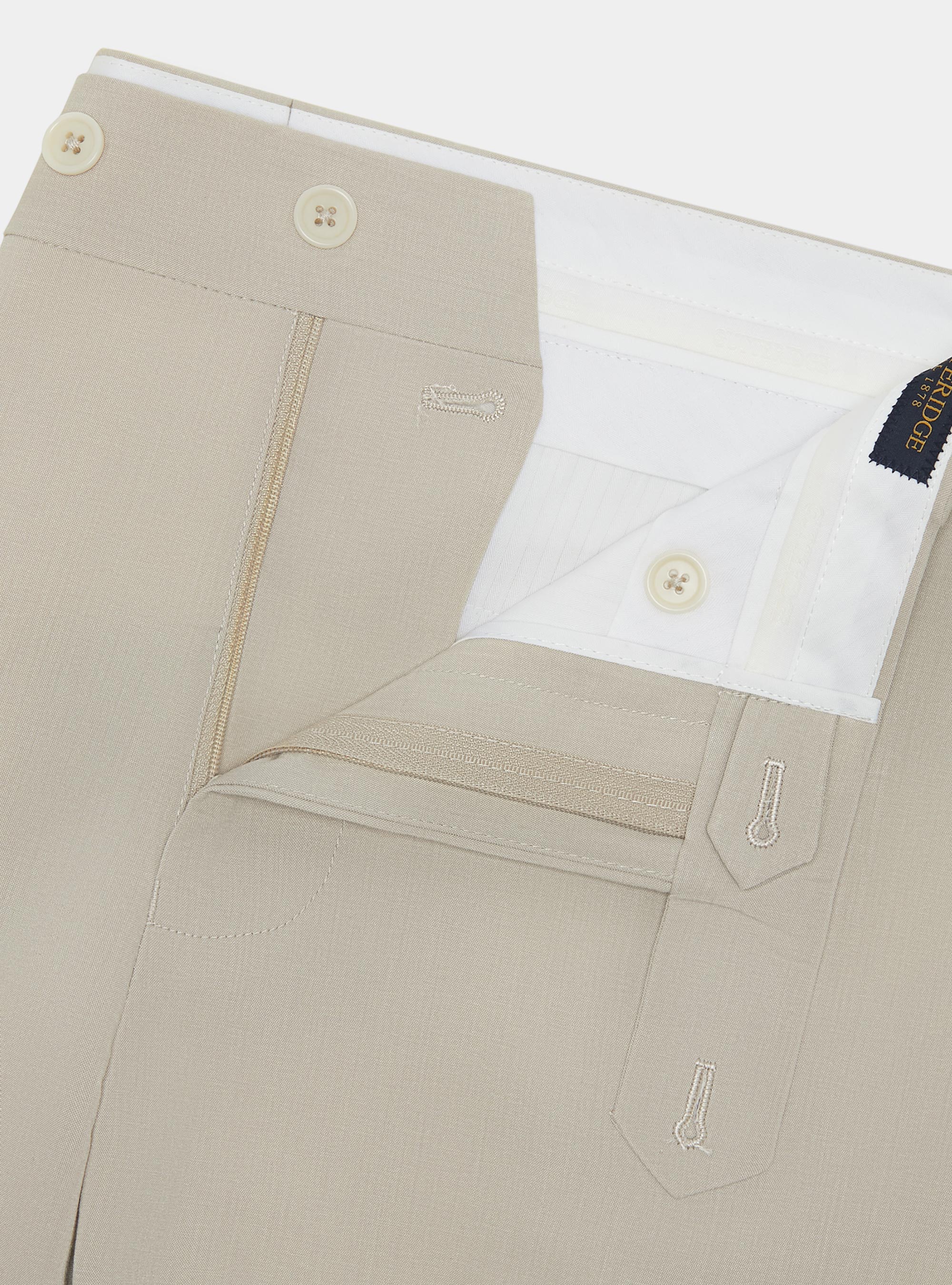 Pantaloni da abito slim fit, ECRU